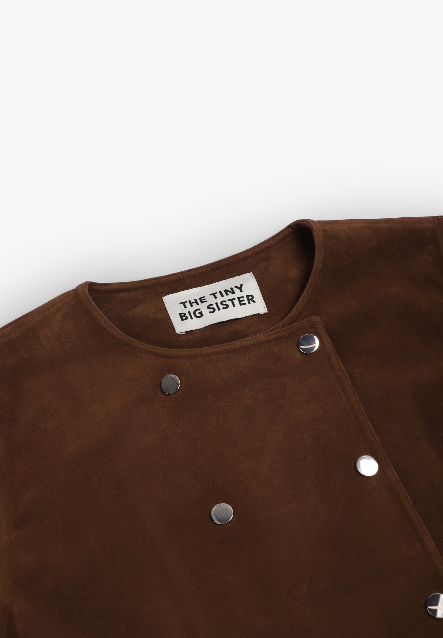 THE TINY BIG SISTER | CHAQUETA BUTTONED FAKE SUEDE