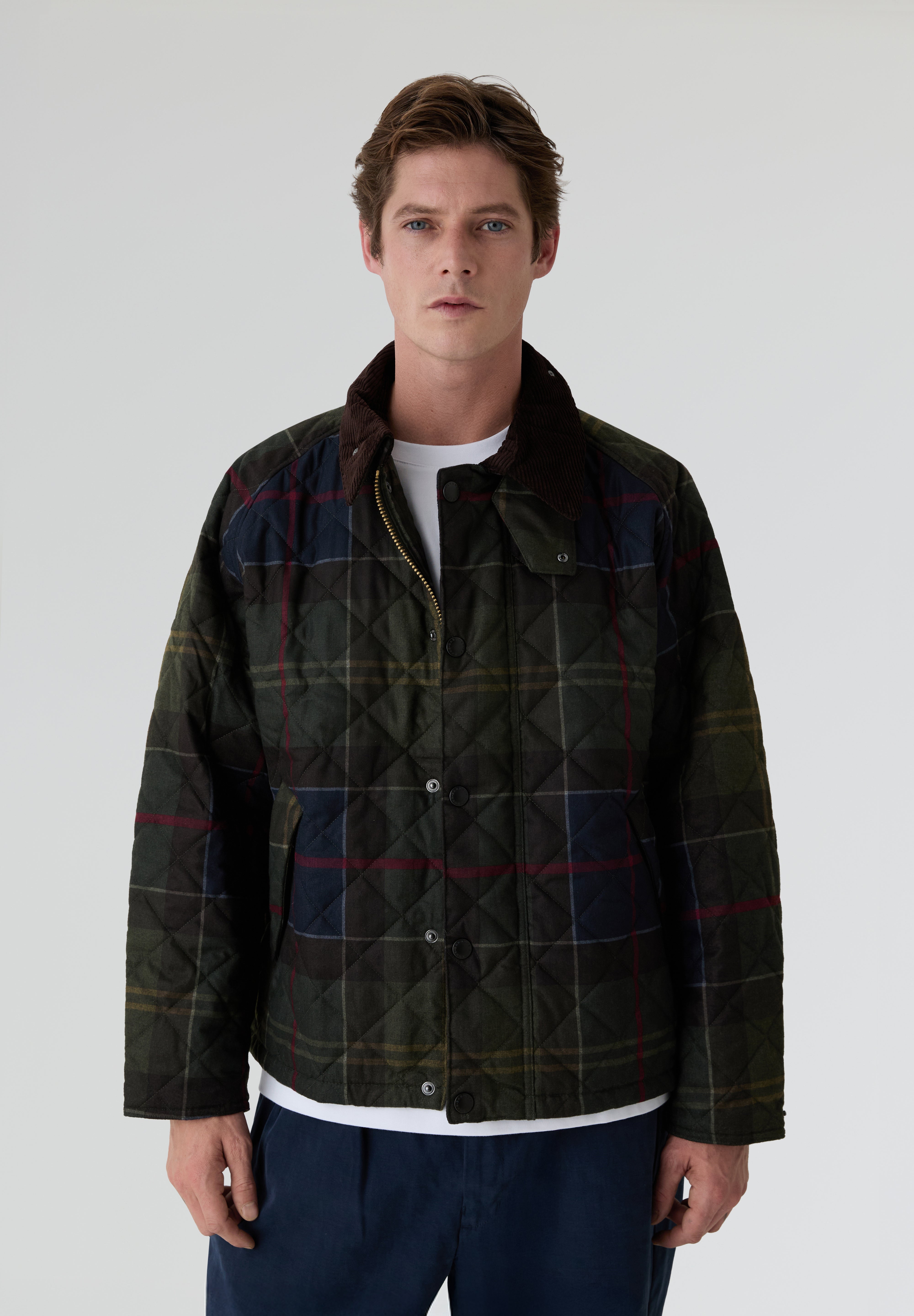 BARBOUR | CHAQUETA ACOLCHADA TARTAN TRANSPORT