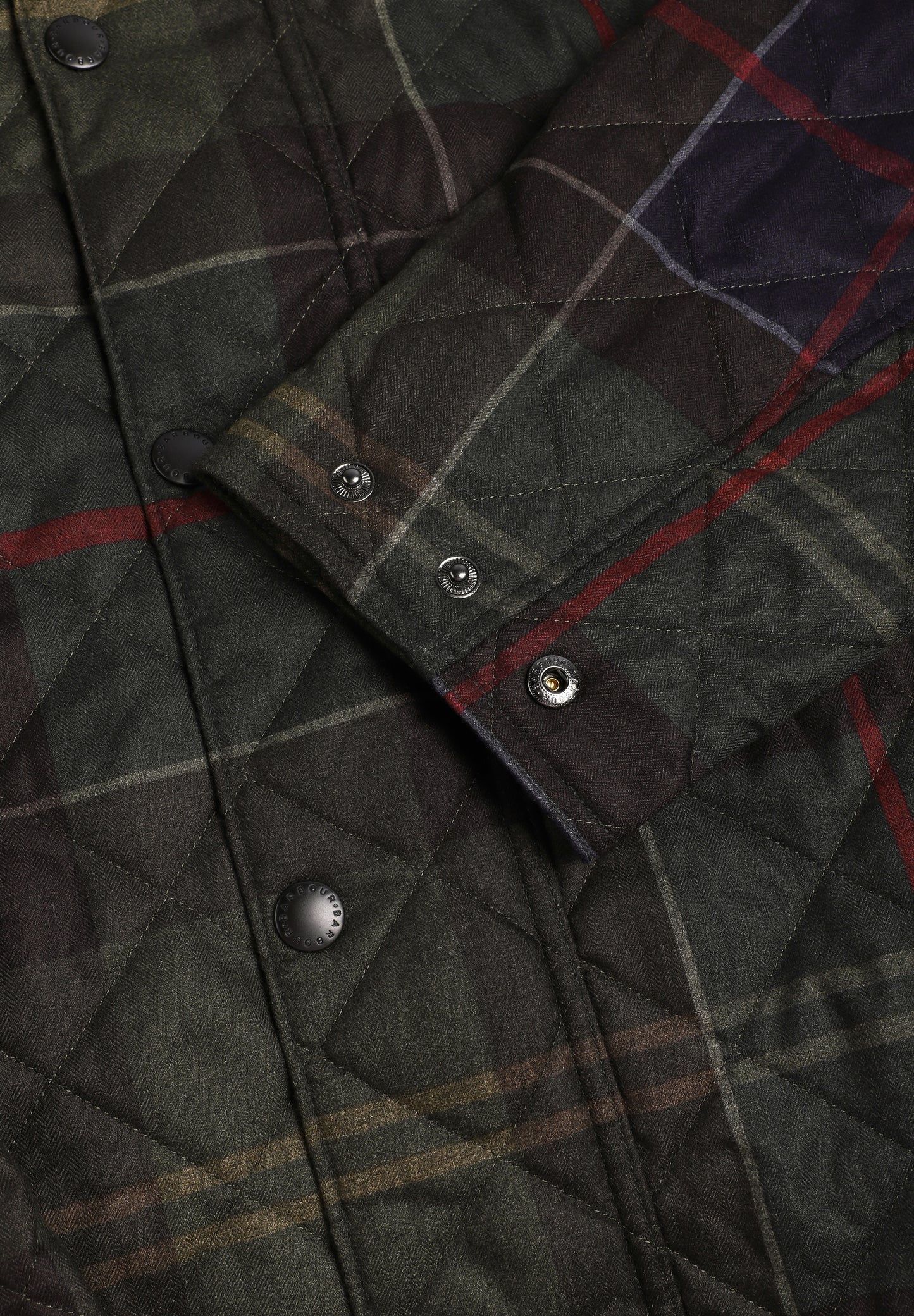 BARBOUR | CHAQUETA ACOLCHADA TARTAN TRANSPORT