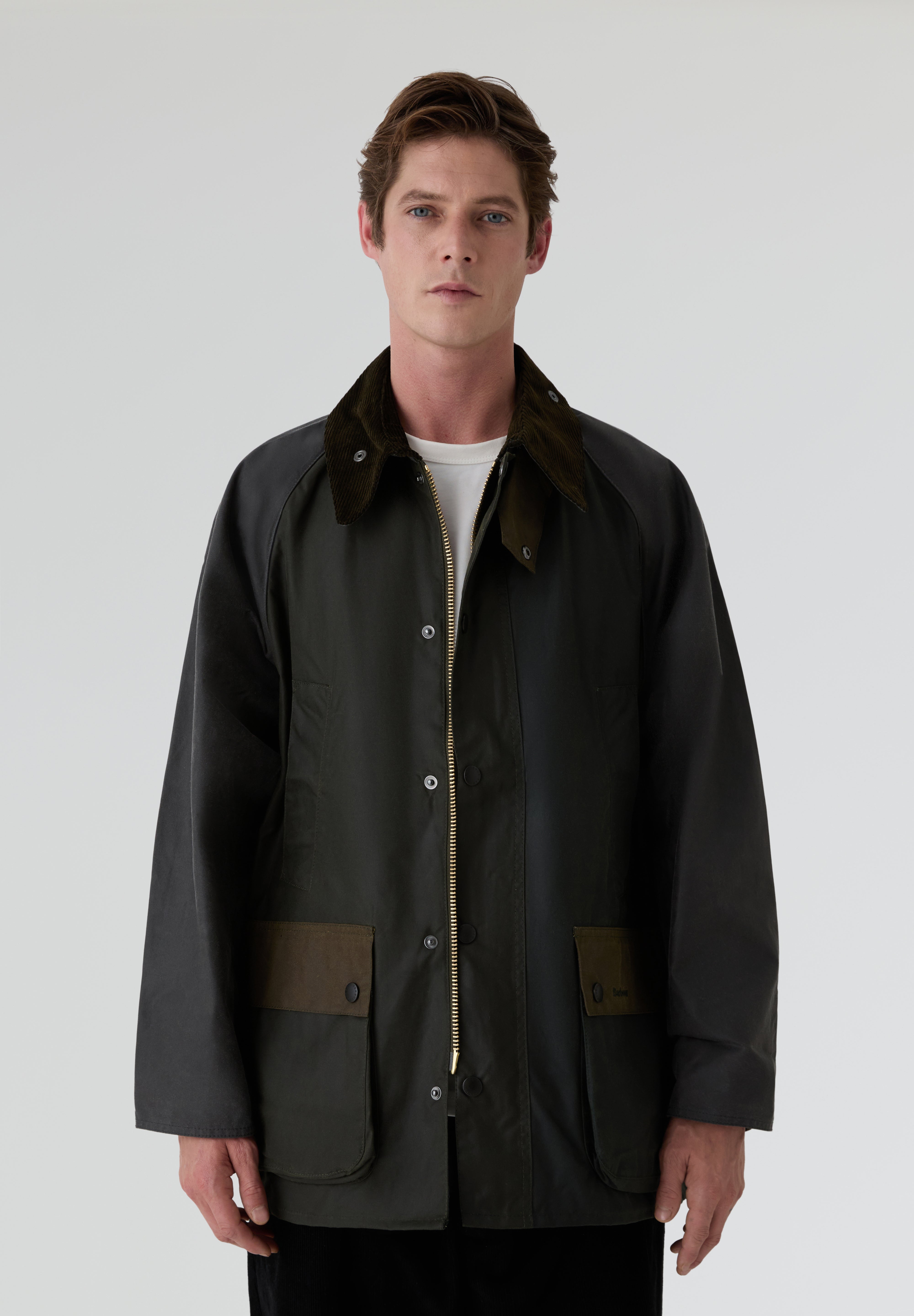 BARBOUR | CHAQUETA ENCERADA BEDALE CON PATCHWORK