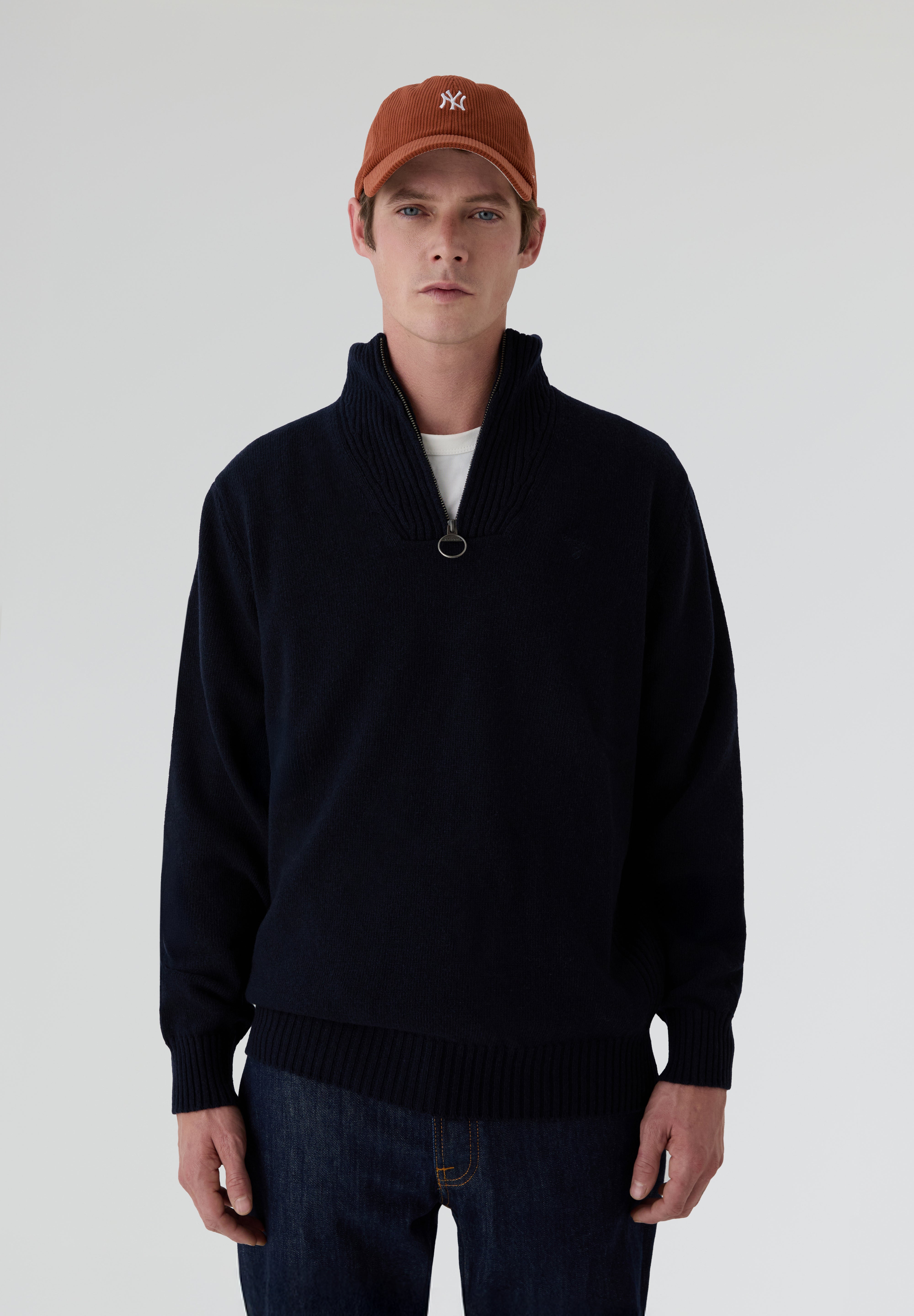 BARBOUR | JERSEY ESSENTIAL DE MEDIA CREMALLERA