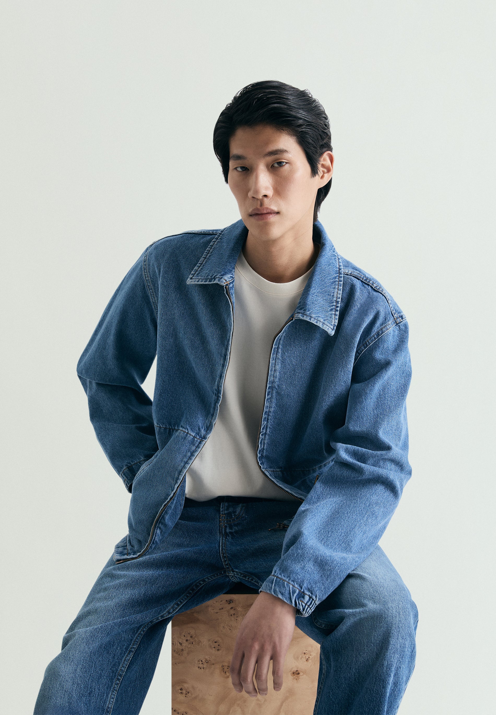 CHAQUETA BOMBER DENIM