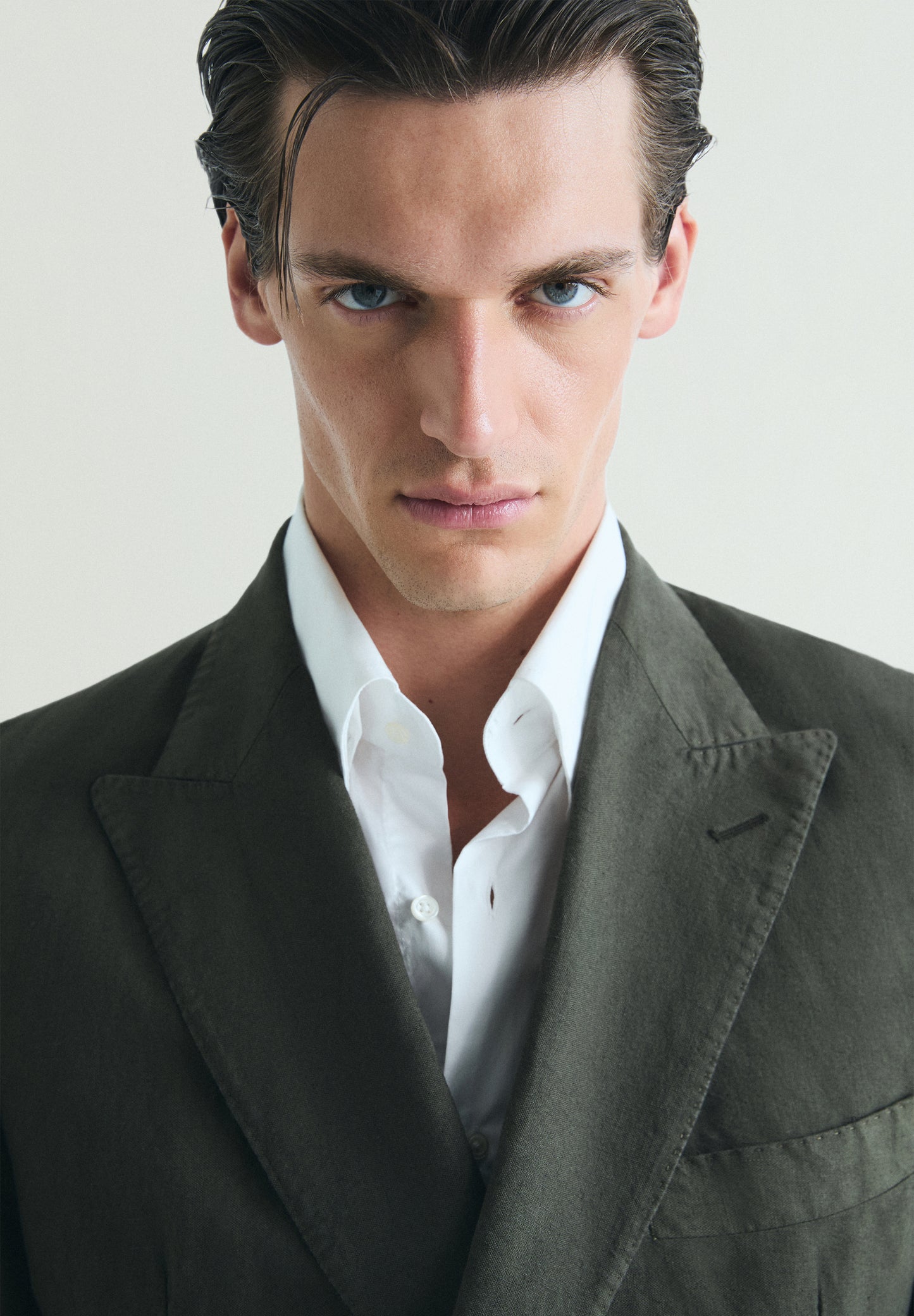 AMERICANA CRUZADA TRAJE LINO