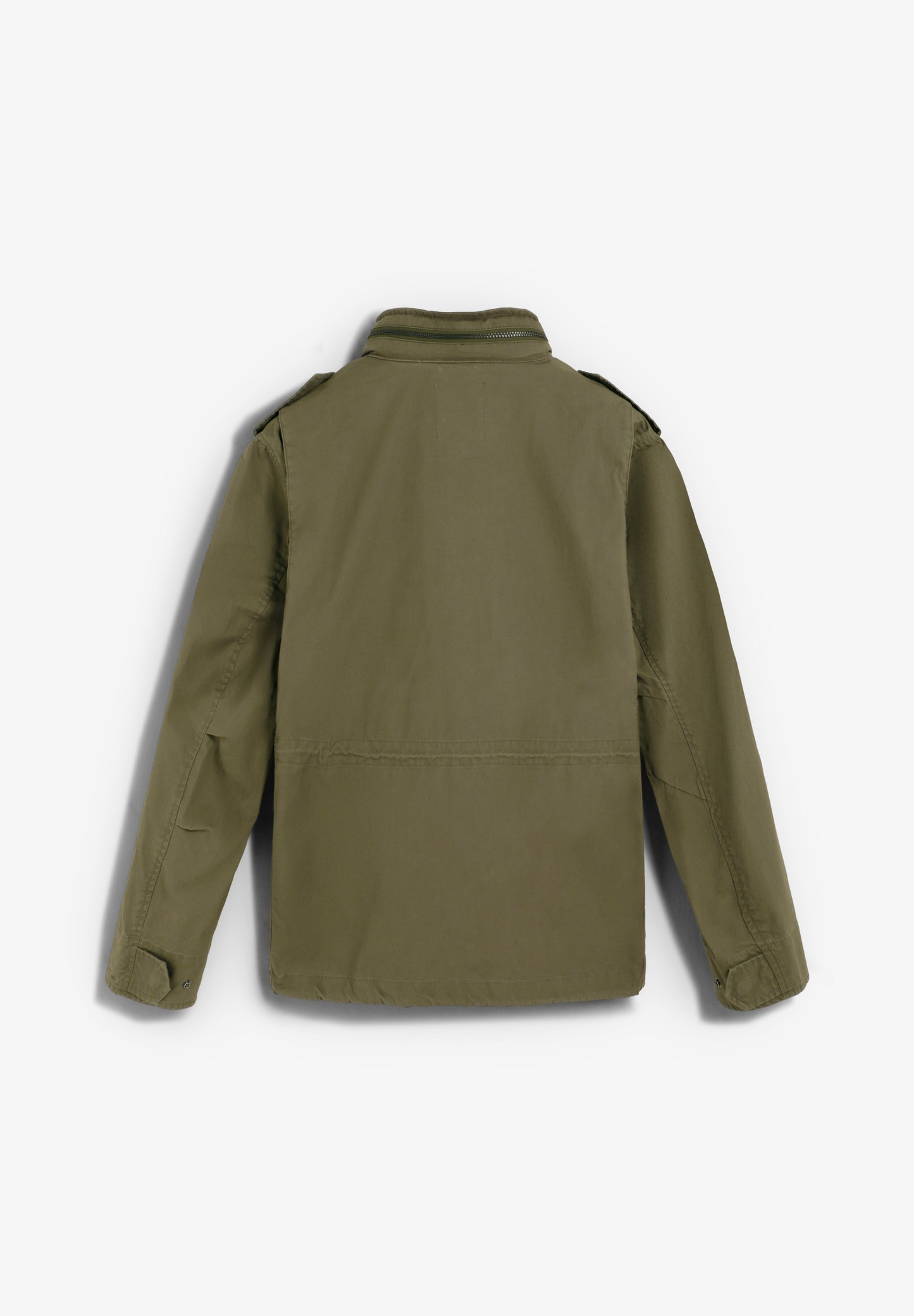 CHAQUETA MILITAR CON CAPUCHA OCULTA