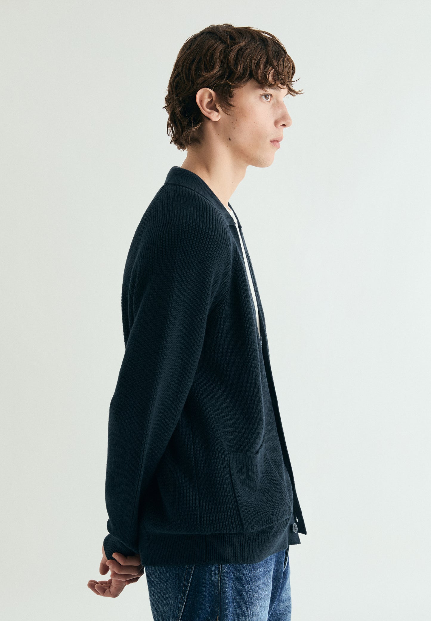 CÁRDIGAN DE ALGODÓN Y LINO