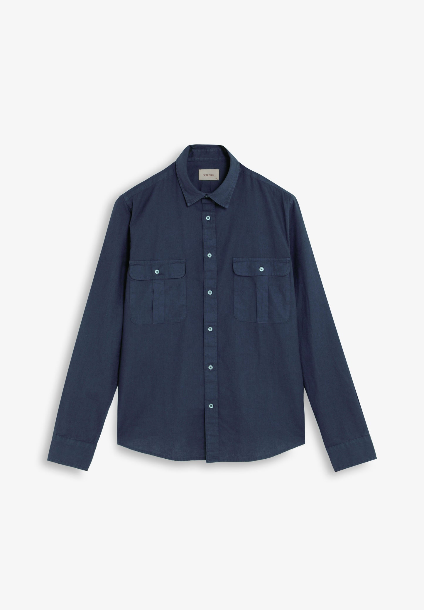 CAMISA LINO BOLSILLOS