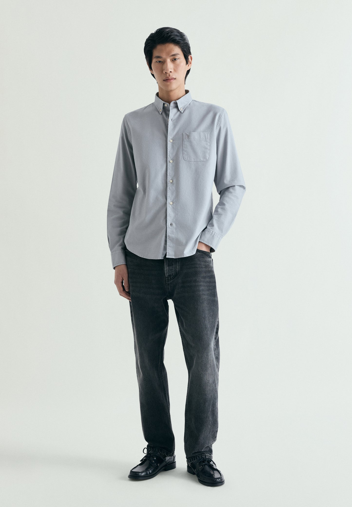 CAMISA OXFORD BORDADO TONO