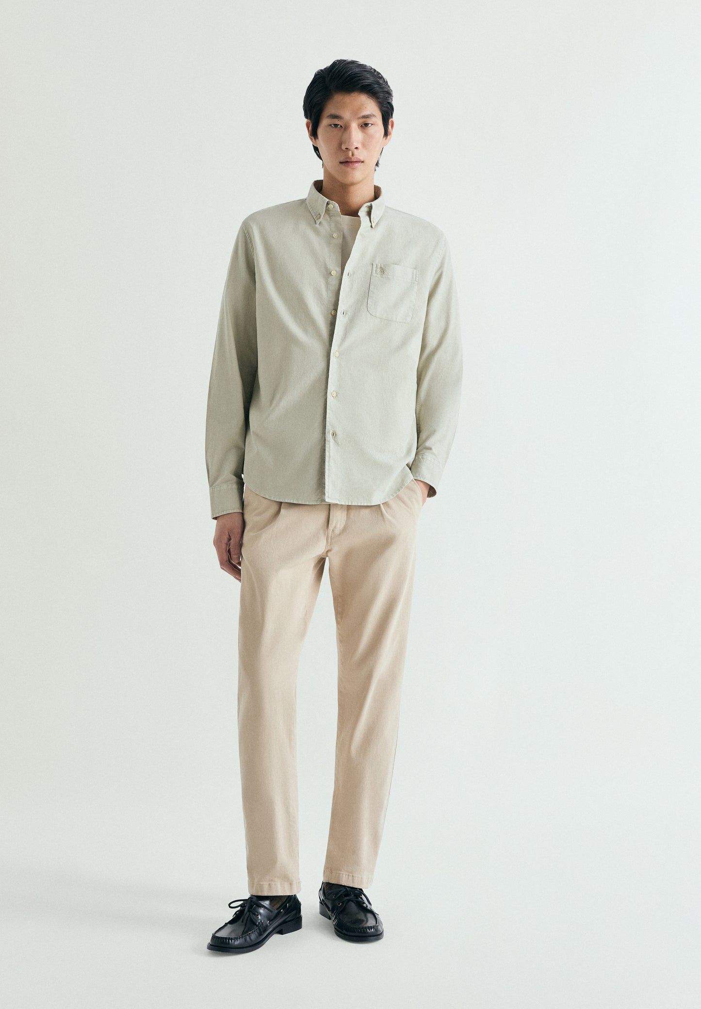 CAMISA OXFORD BORDADO TONO