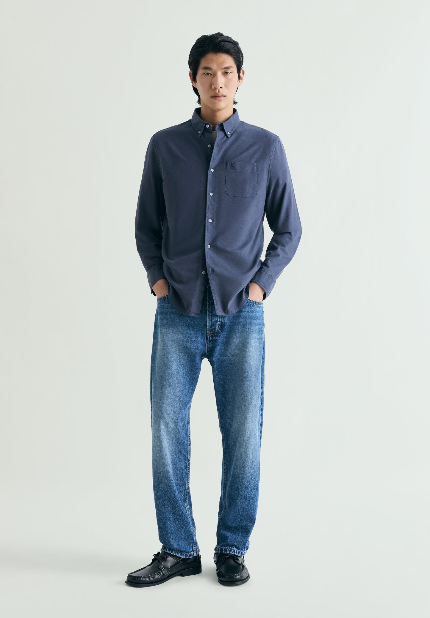 CAMISA OXFORD BORDADO TONO