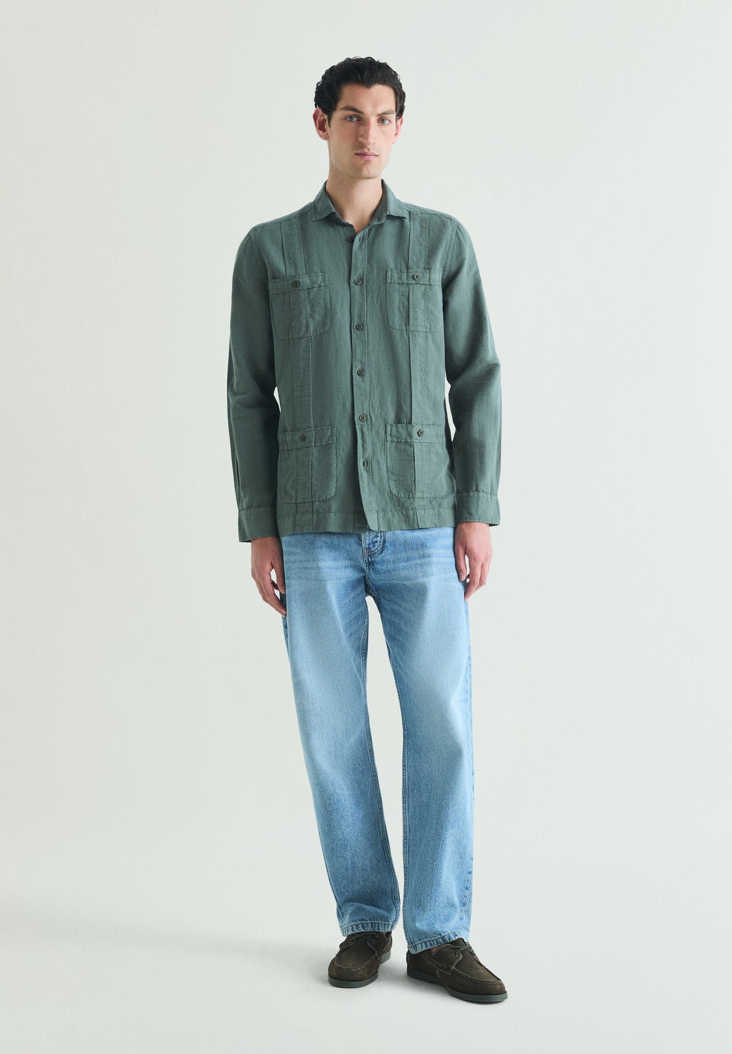 CAMISA GUAYABERA LINO