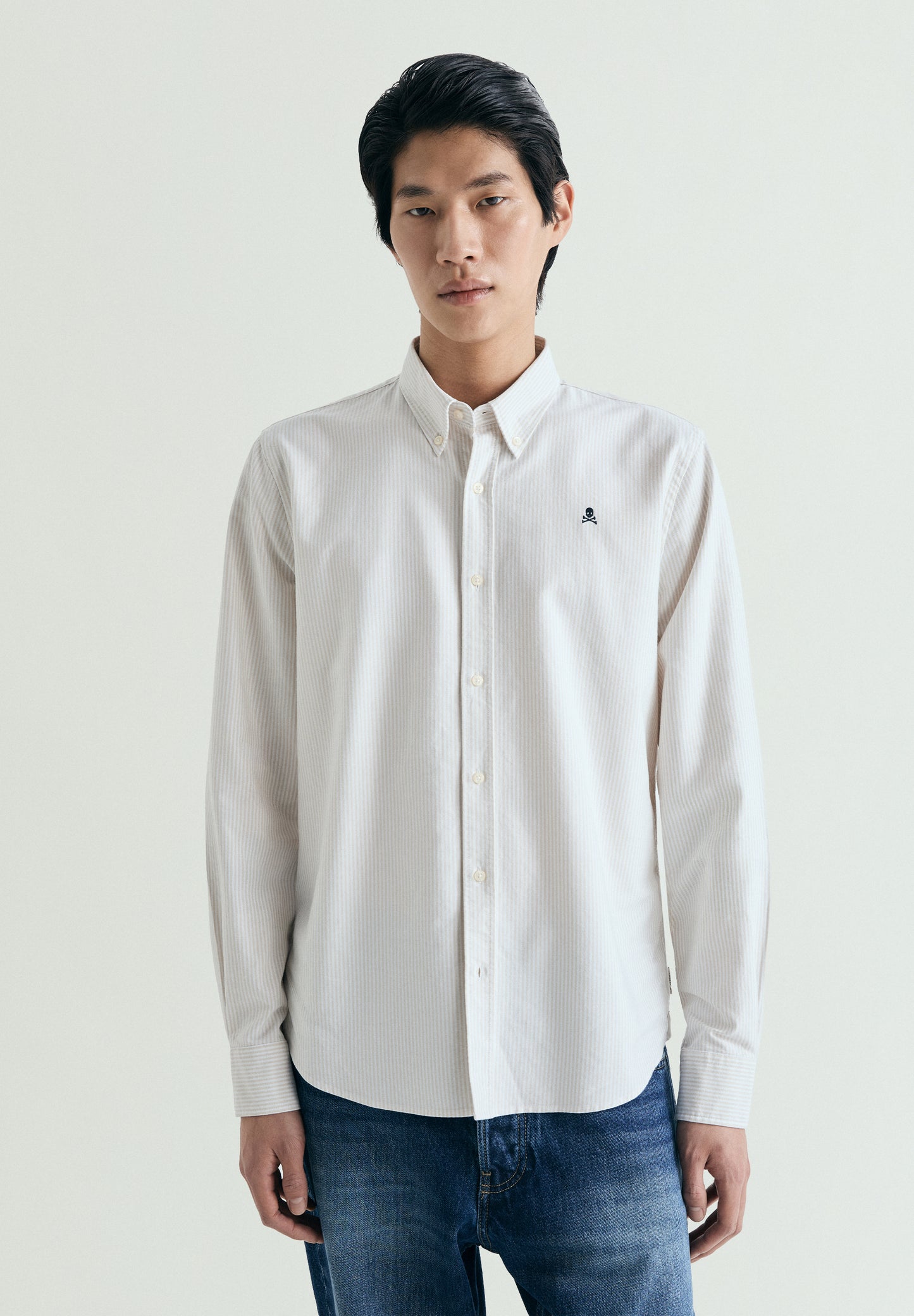 CAMISA OXFORD ESTAMPADA RAYAS