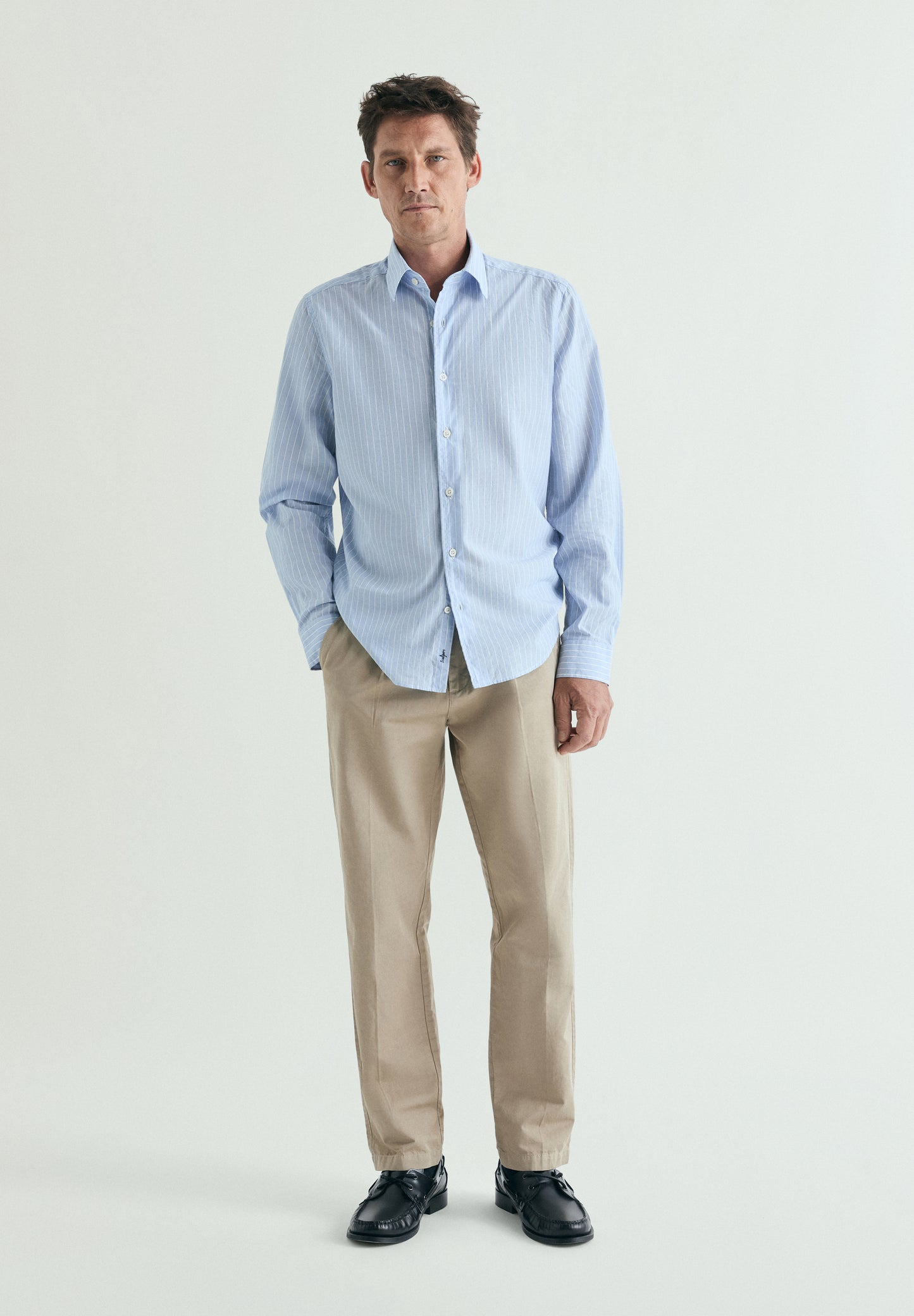 CAMISA RAYAS ALGODÓN REGULAR FIT