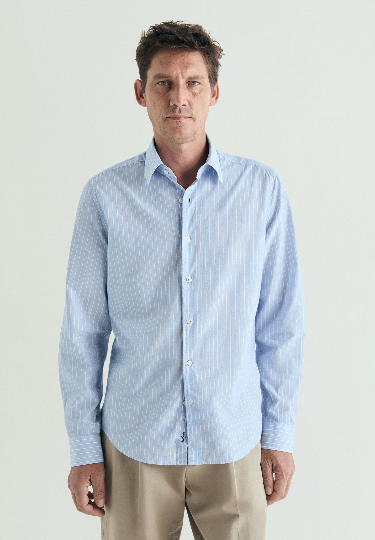 CAMISA RAYAS ALGODÓN REGULAR FIT