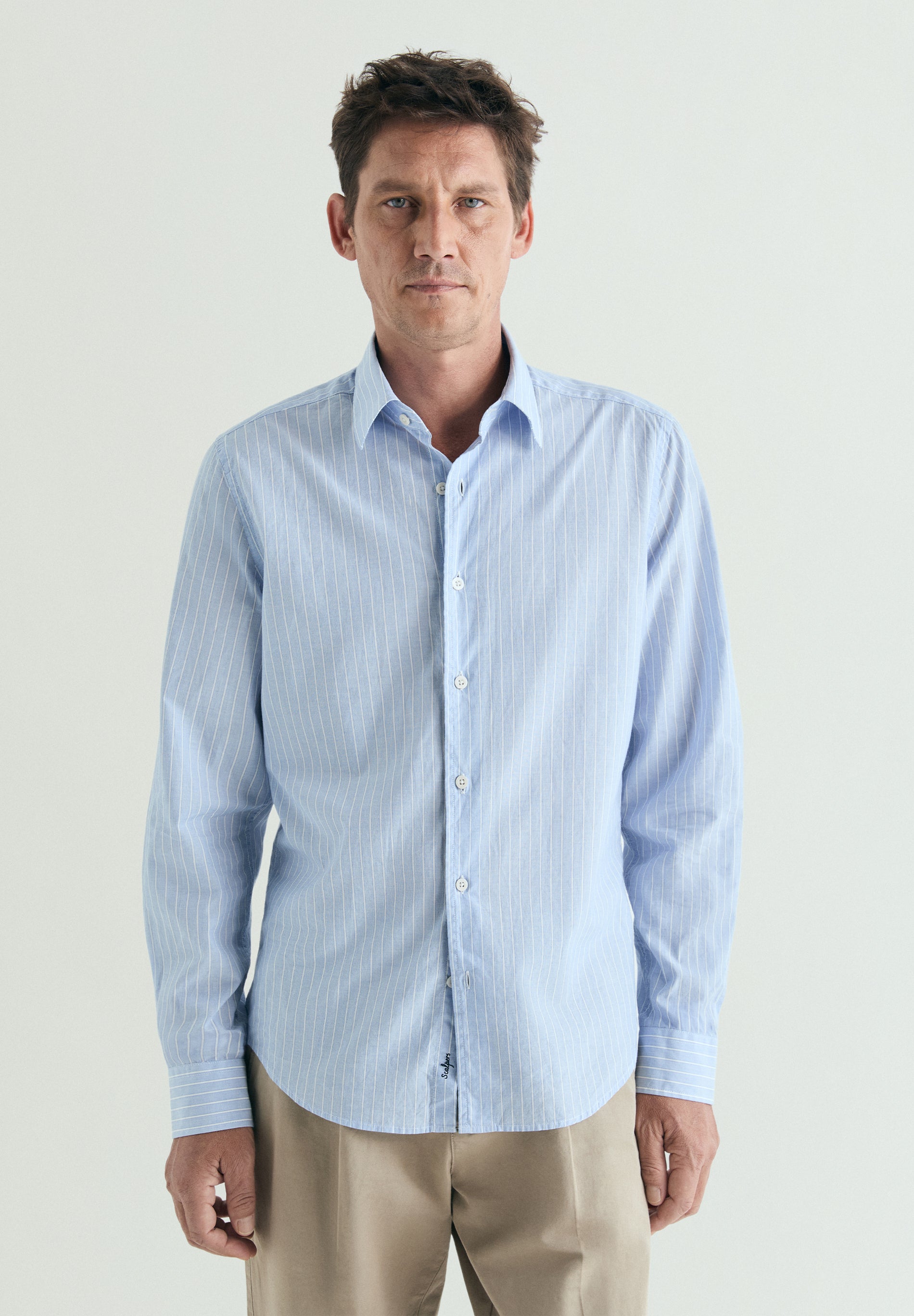 CAMISA RAYAS ALGODÓN REGULAR FIT