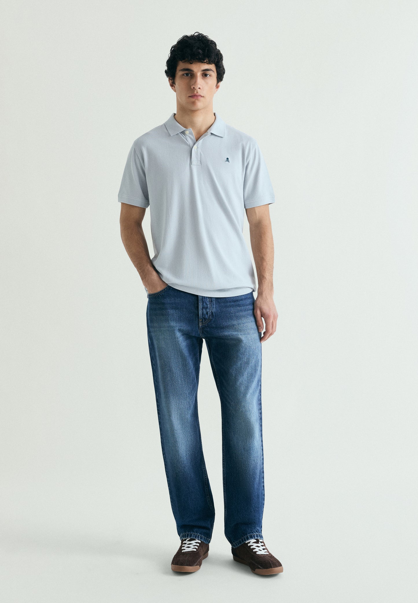 POLO PIQUÉ CALAVERA CONTRASTE