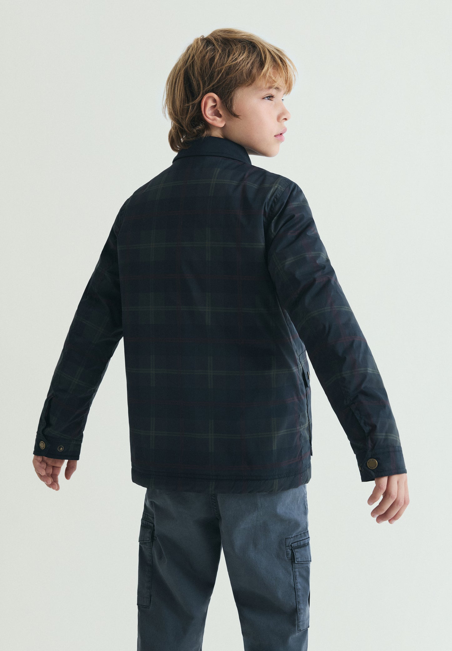 CHAQUETA ENCERADA CUADROS