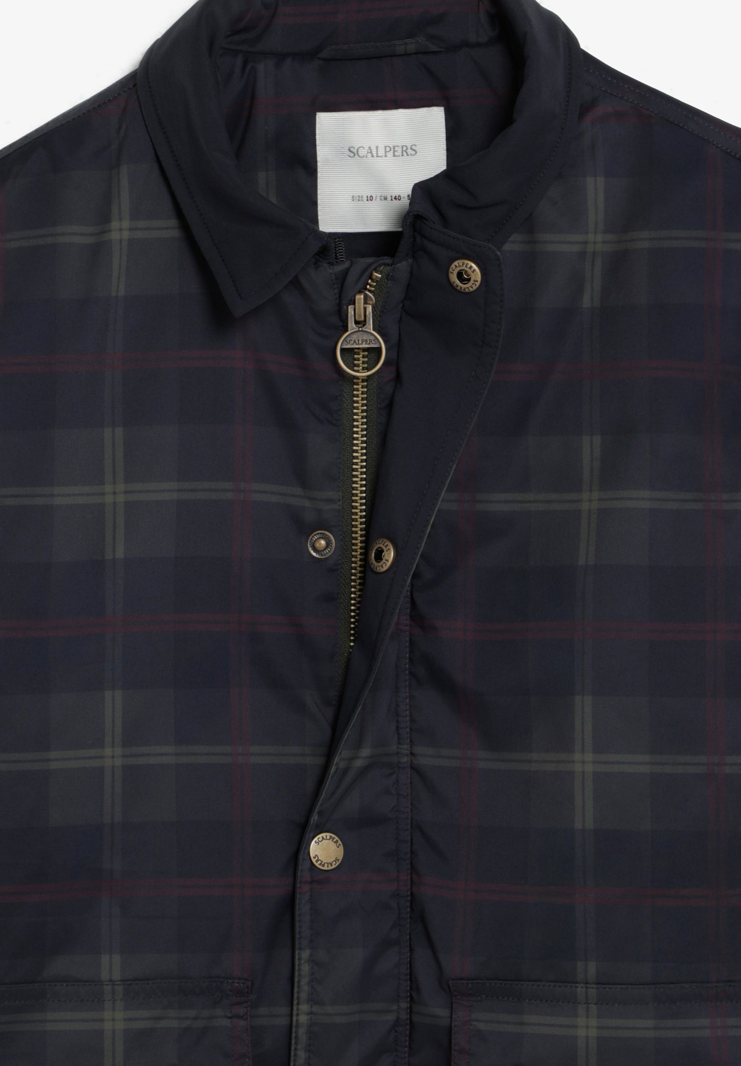 CHAQUETA ENCERADA CUADROS