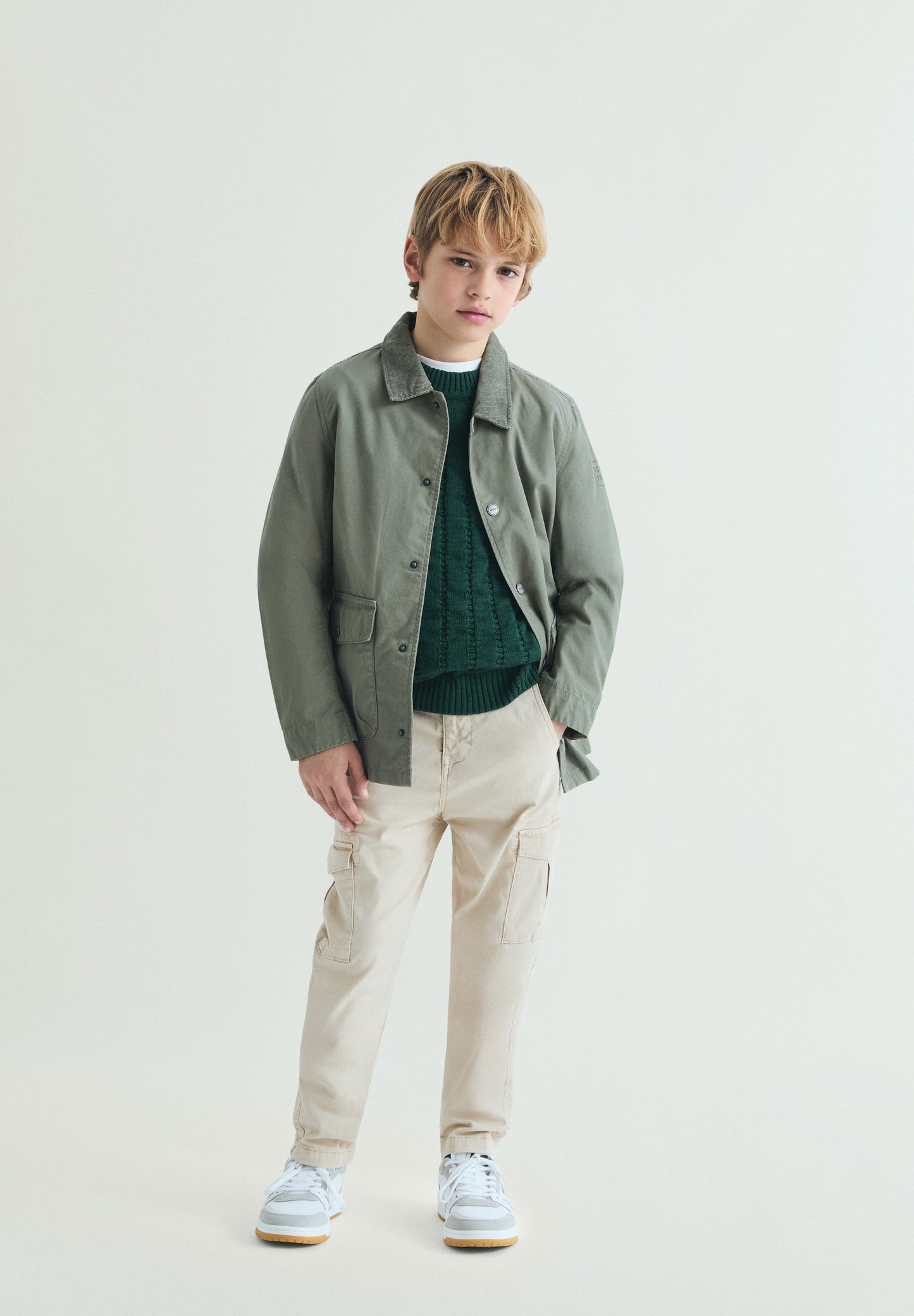 CHAQUETA ALGODÓN BOLSILLOS