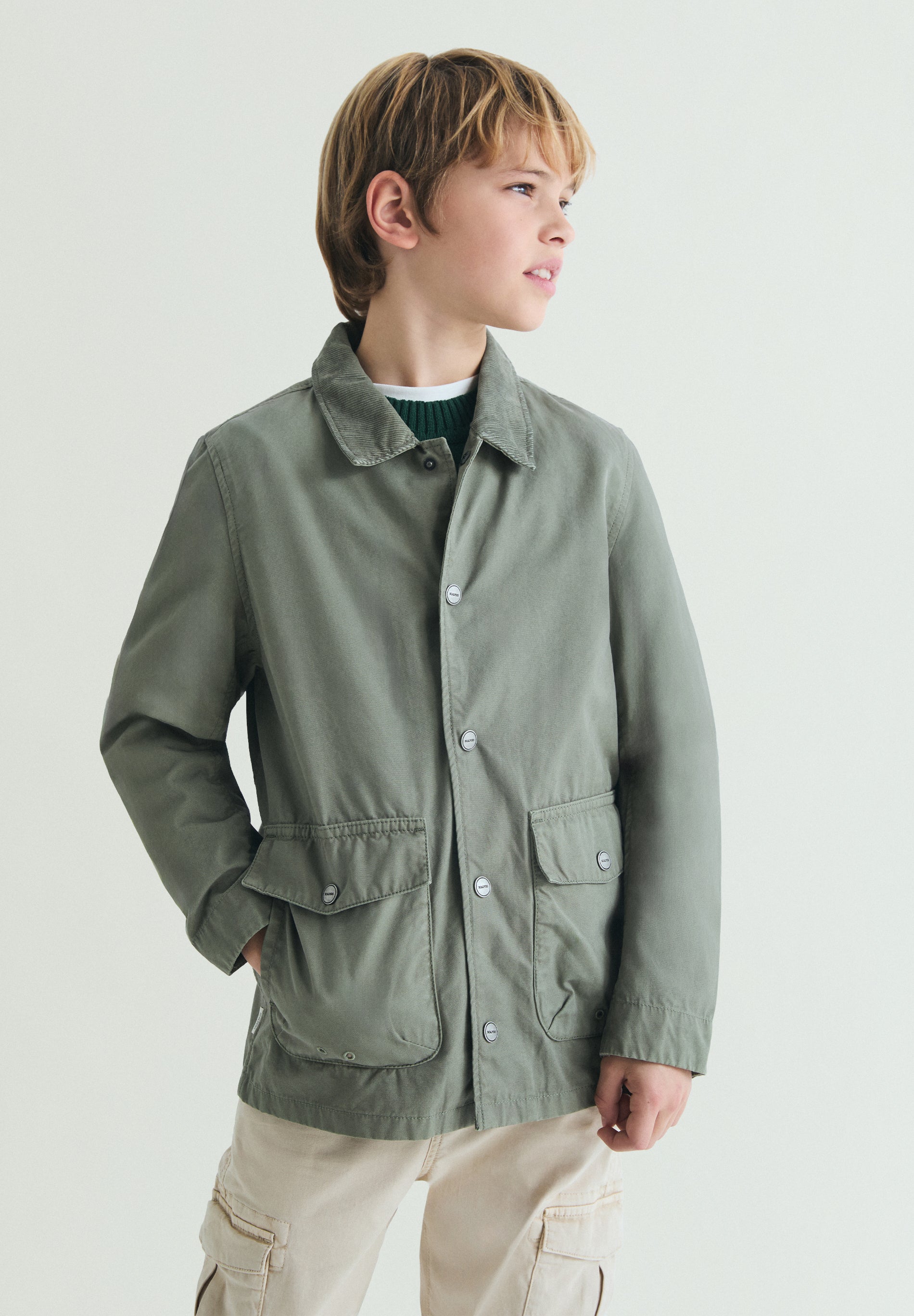 CHAQUETA ALGODÓN BOLSILLOS