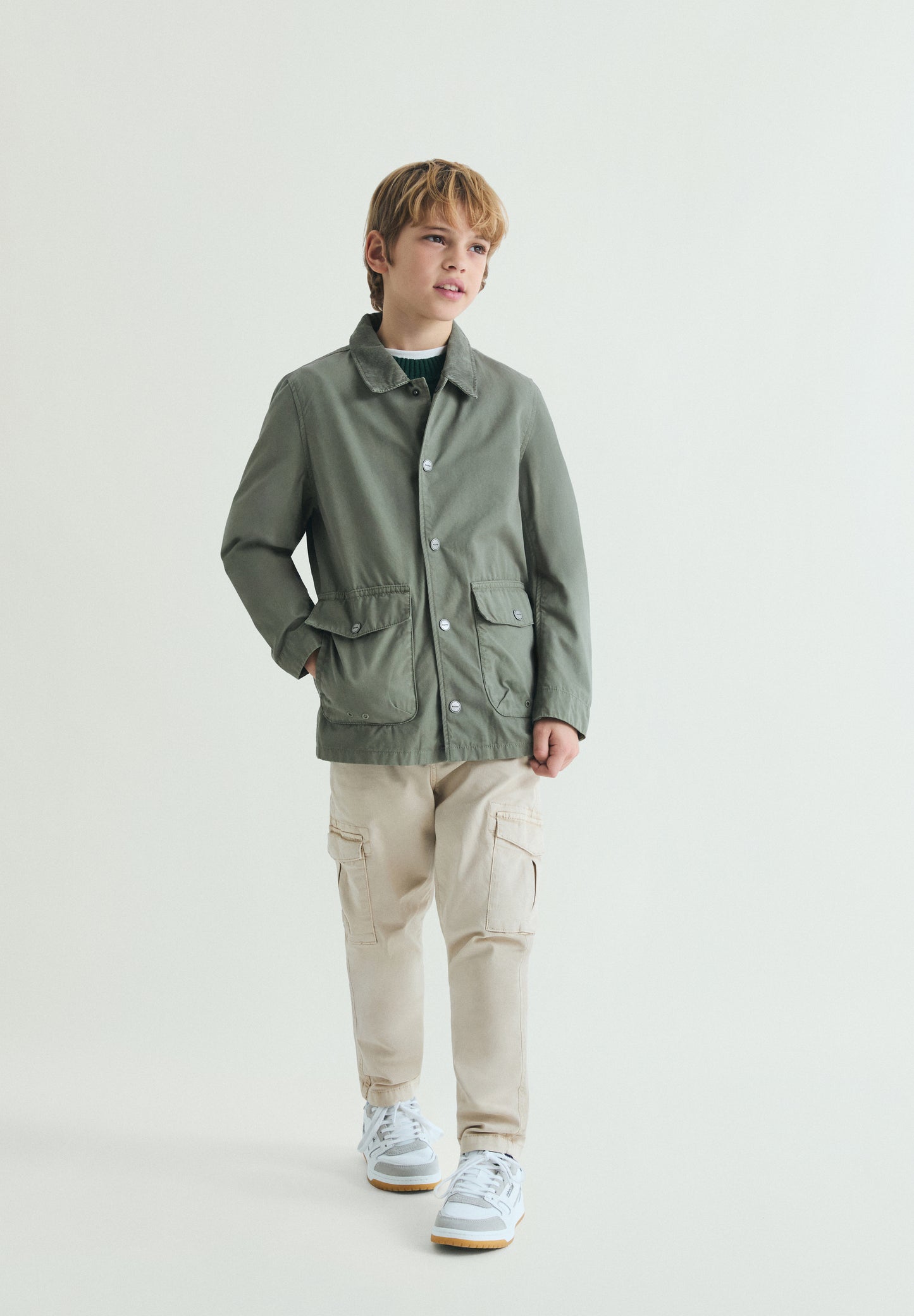 CHAQUETA ALGODÓN BOLSILLOS