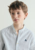 CAMISA DE RAYAS CUELLO MAO