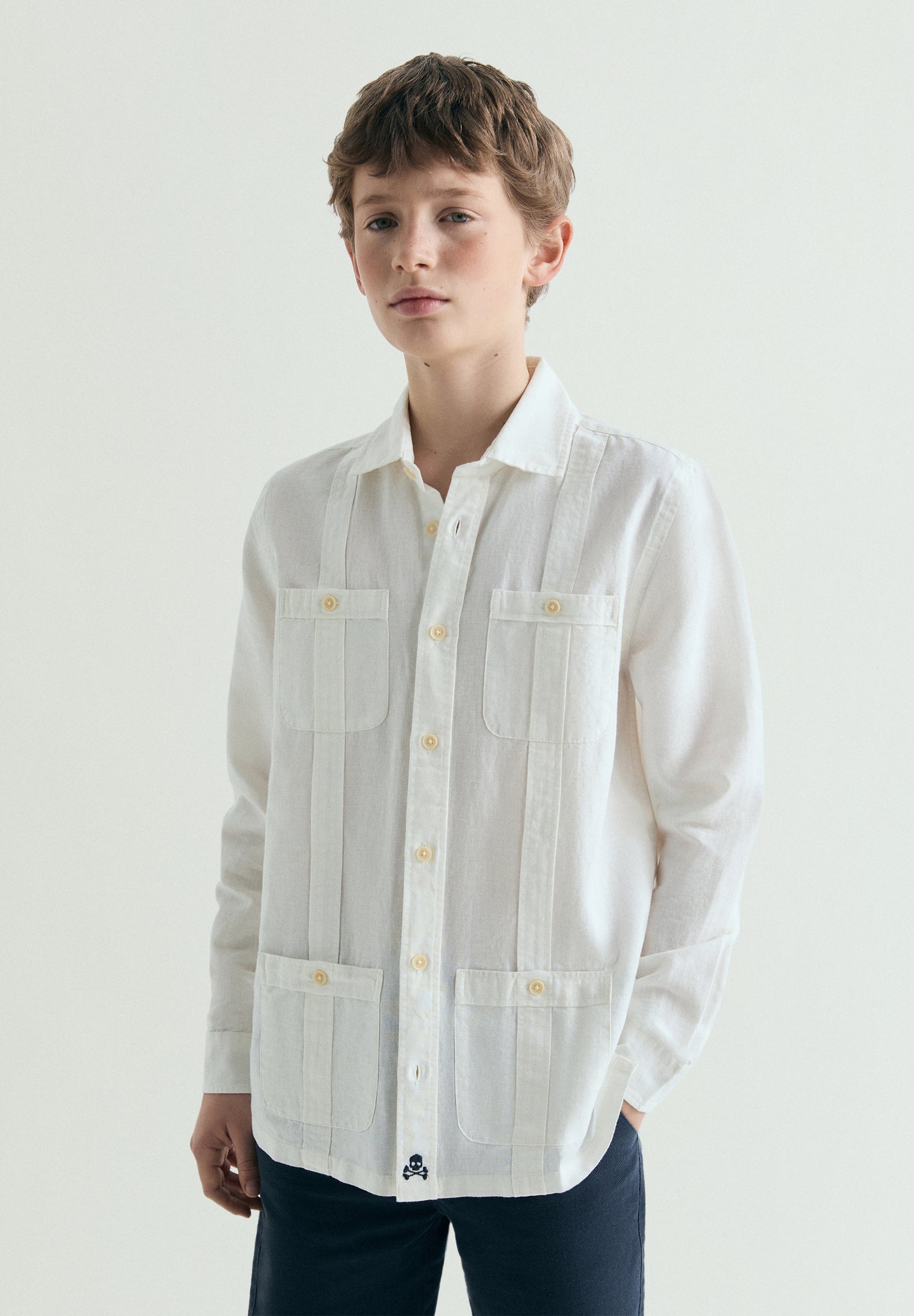 CAMISA GUAYABERA LINO