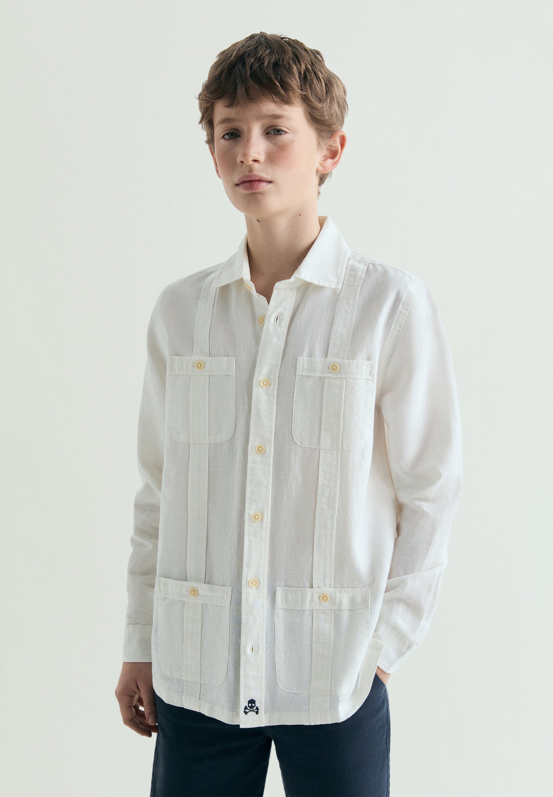 CAMISA GUAYABERA LINO