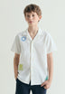 CAMISA MANGA CORTA BORDADOS