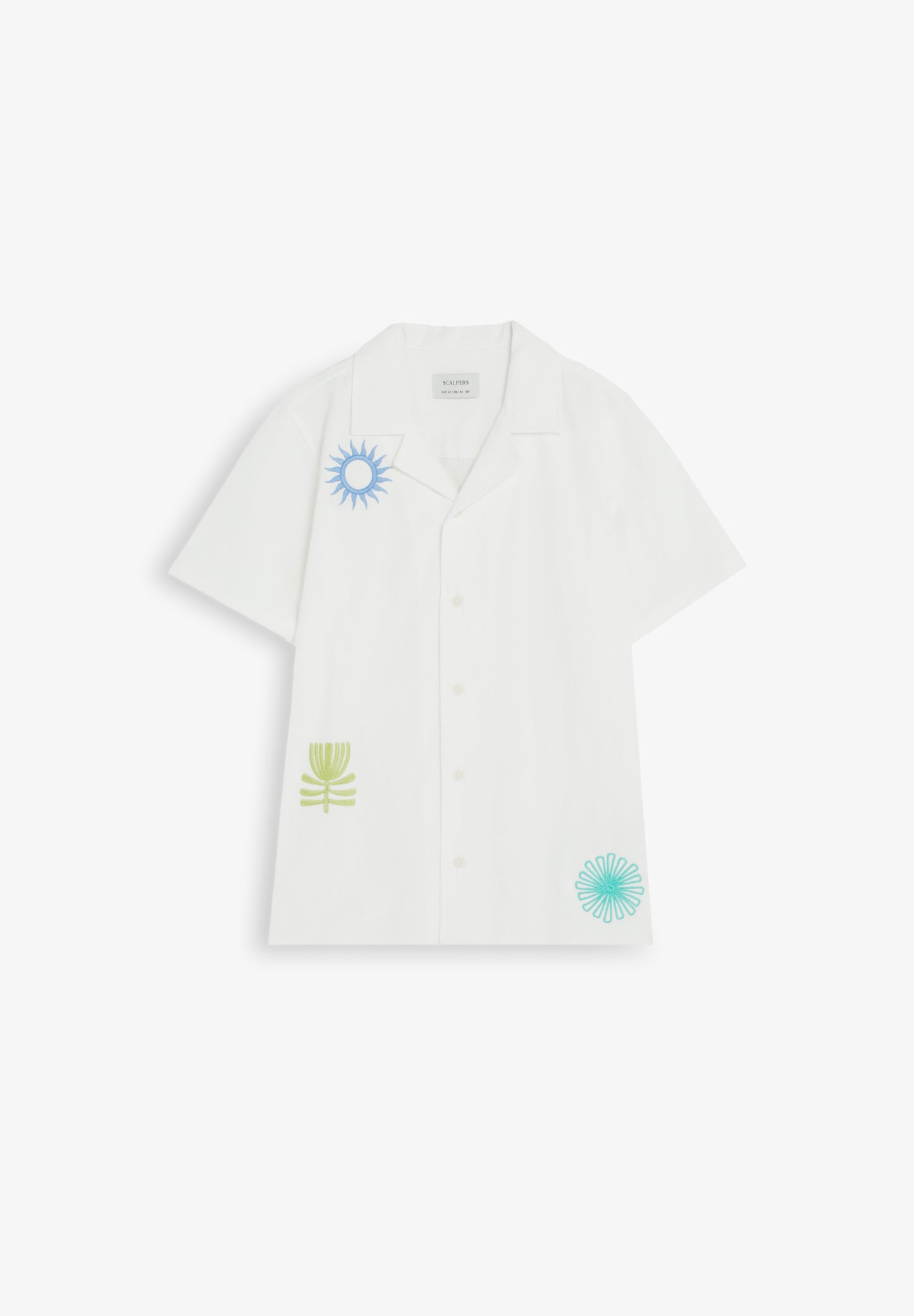 CAMISA MANGA CORTA BORDADOS