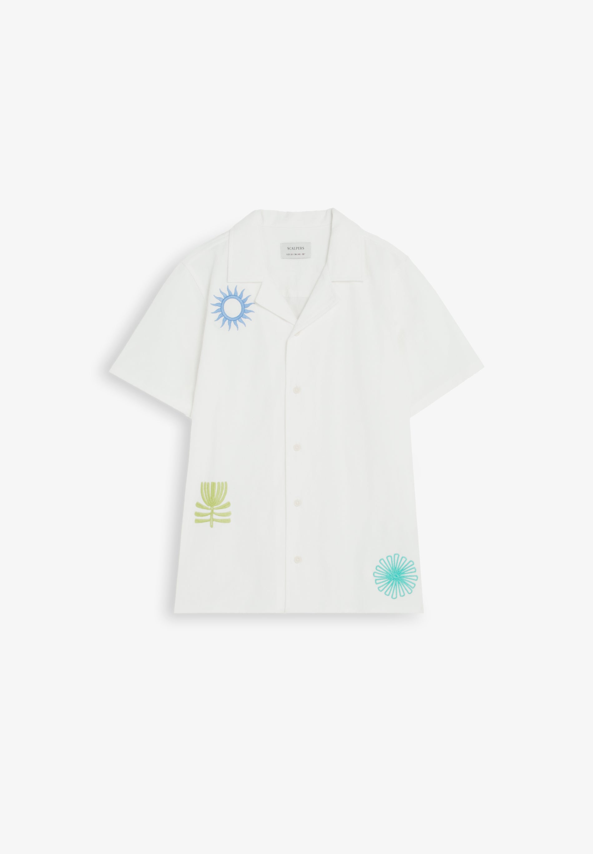 CAMISA MANGA CORTA BORDADOS