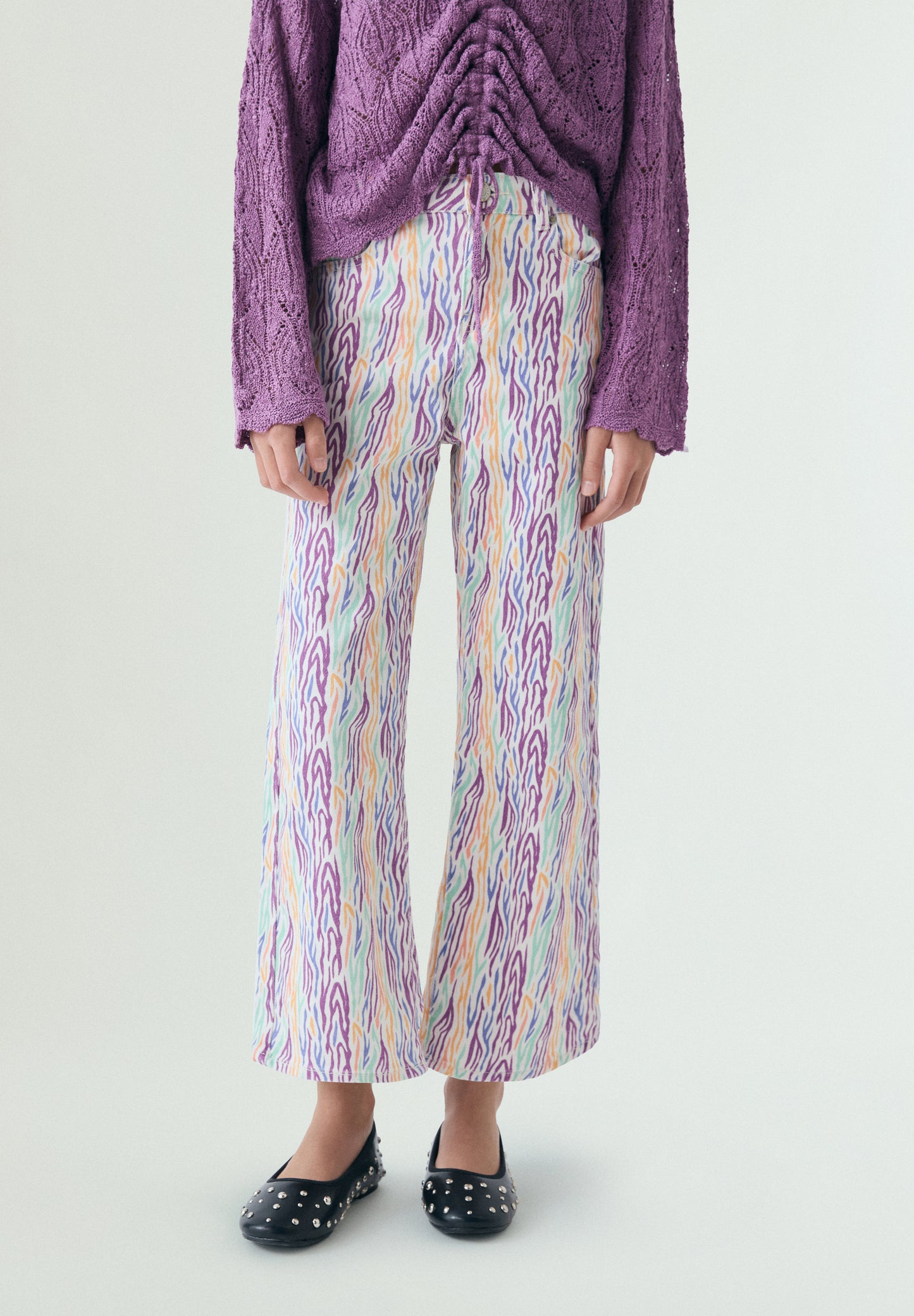 PANTALÓN WIDE LEG MULTICOLOR