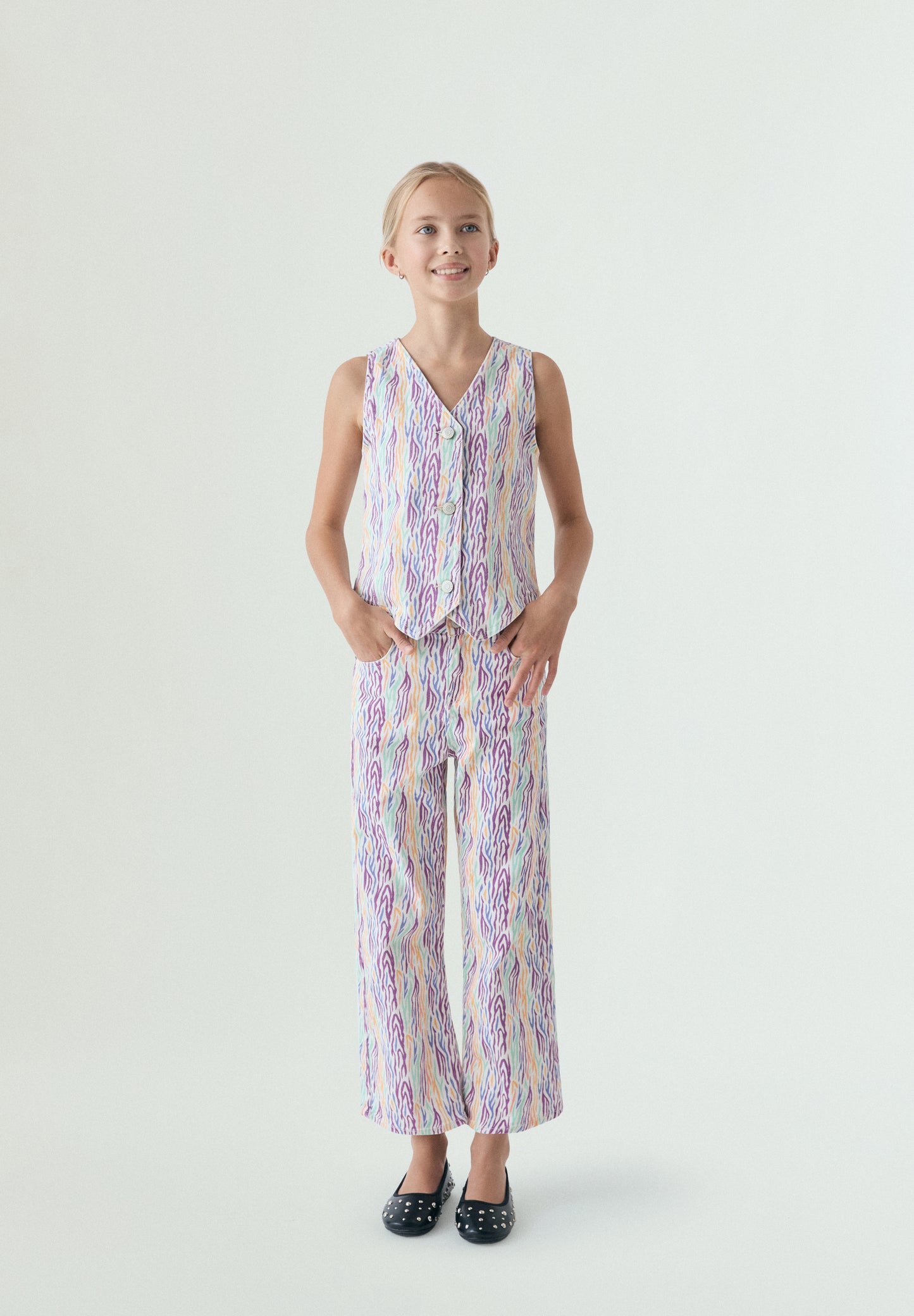 PANTALÓN WIDE LEG MULTICOLOR