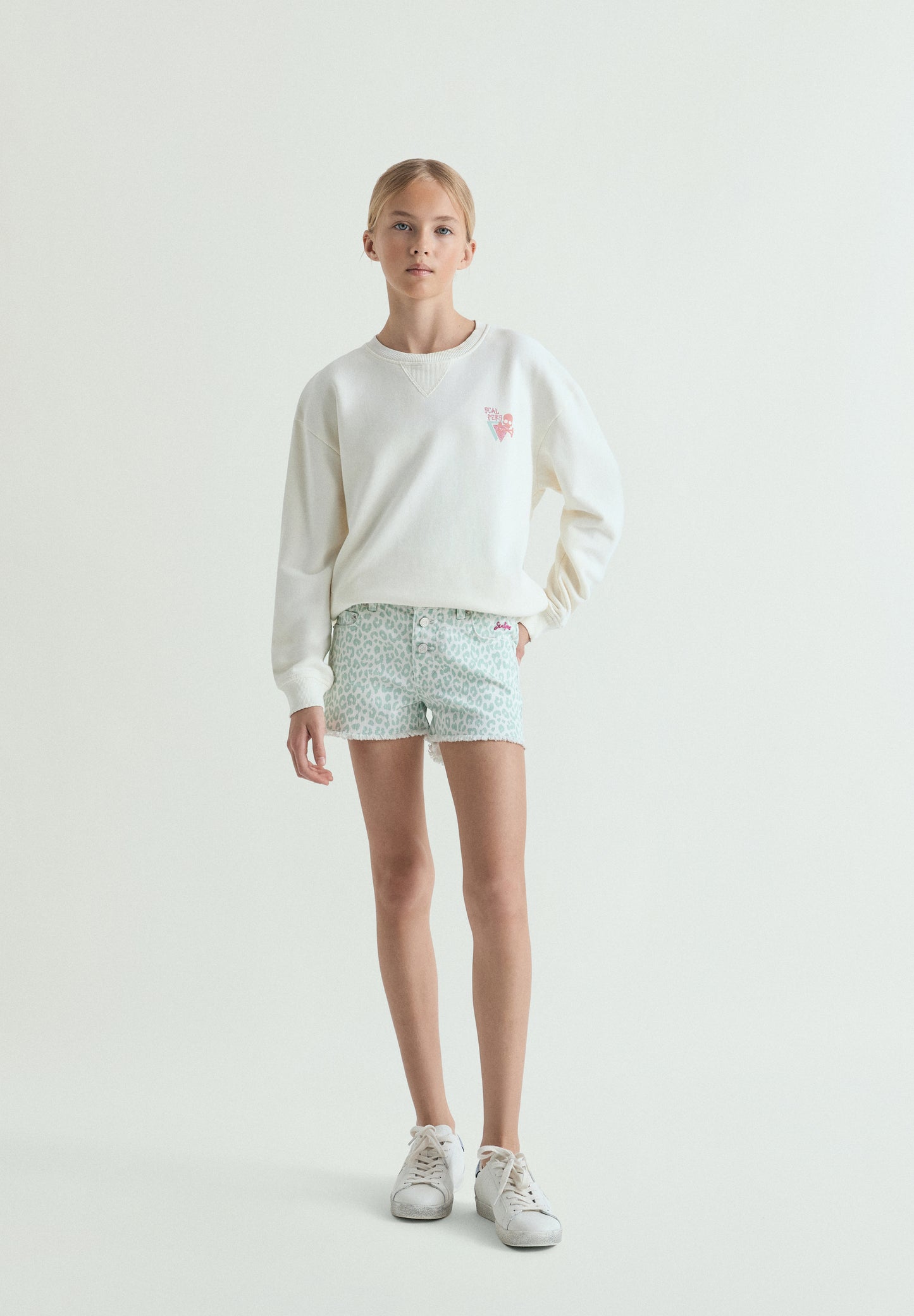 SHORTS ANIMAL PRINT BOTONES