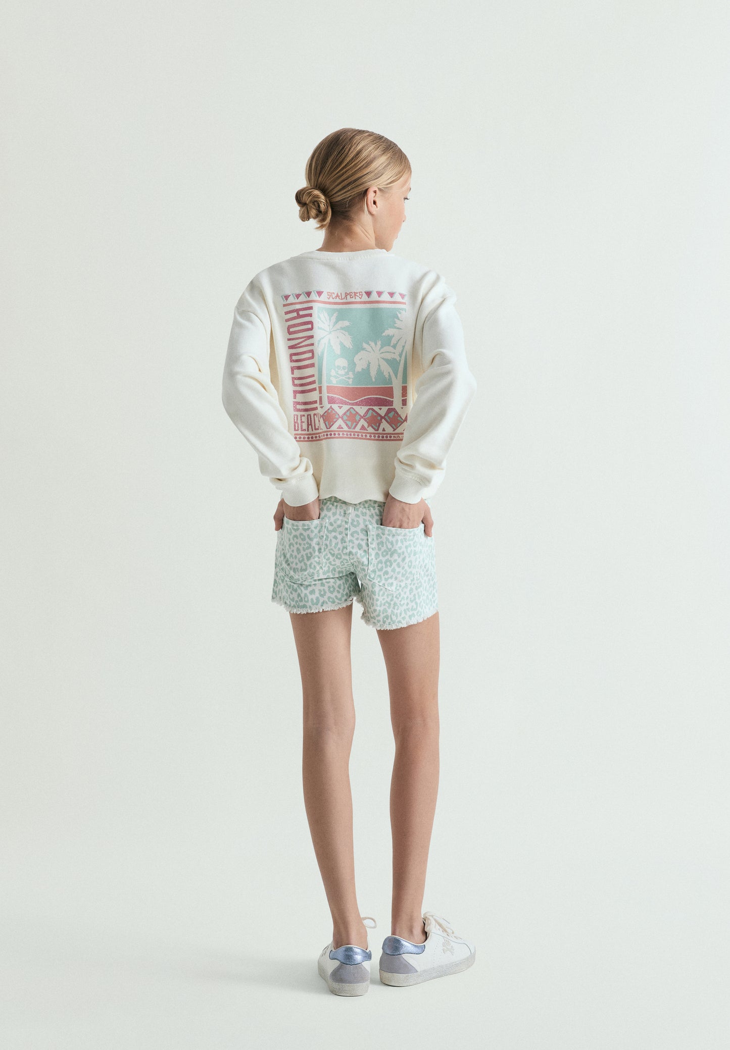SHORTS ANIMAL PRINT BOTONES