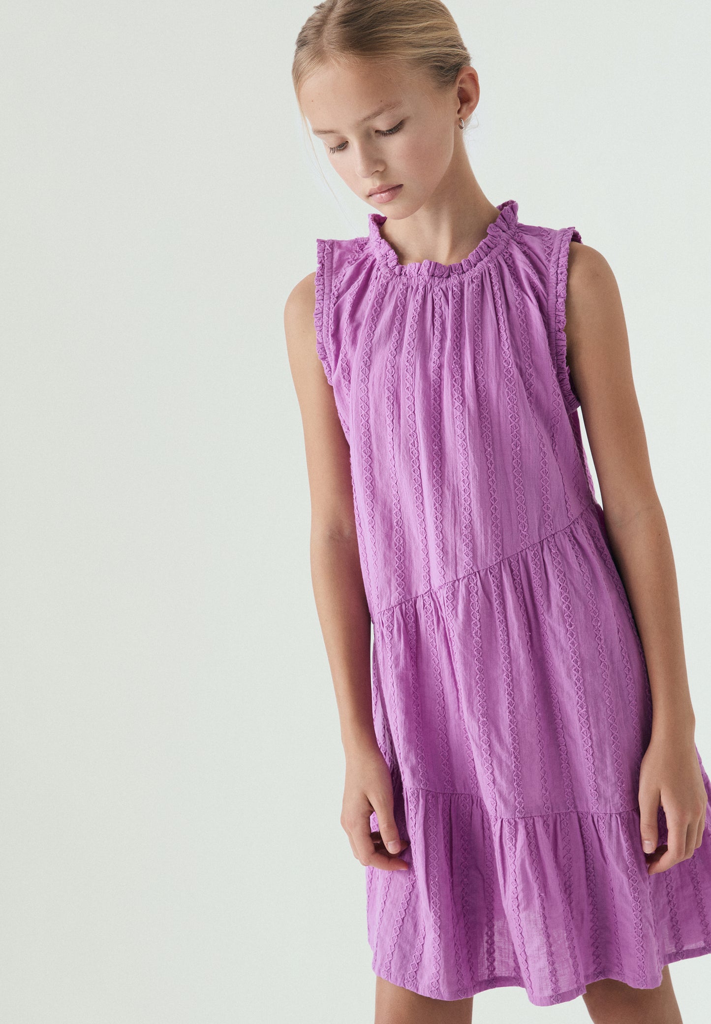 VESTIDO COSTURAS ALGODÓN