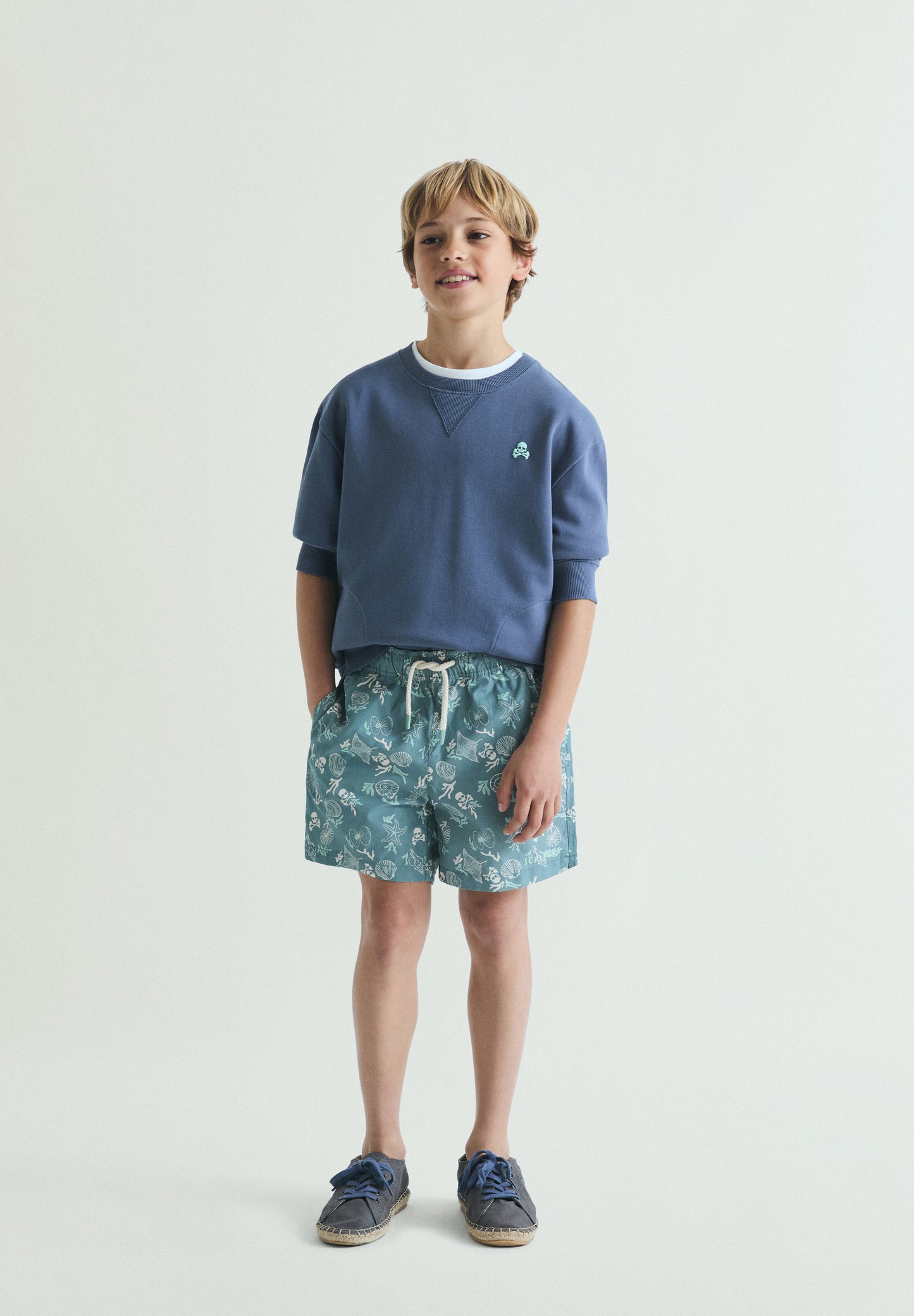 BAÑADOR ESTAMPADO MARINO