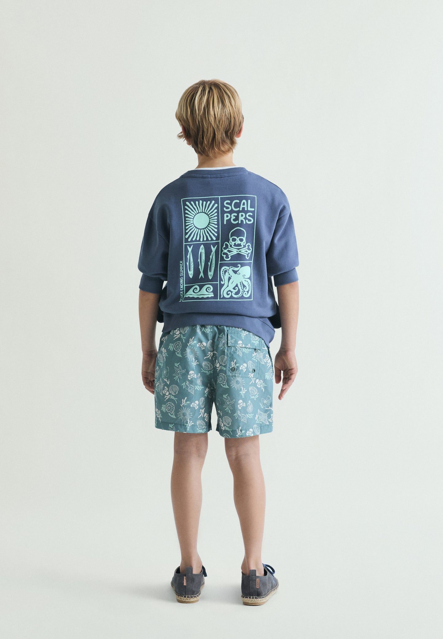 BAÑADOR ESTAMPADO MARINO