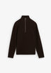 SCHALFZIP TEXTURE SWEATER