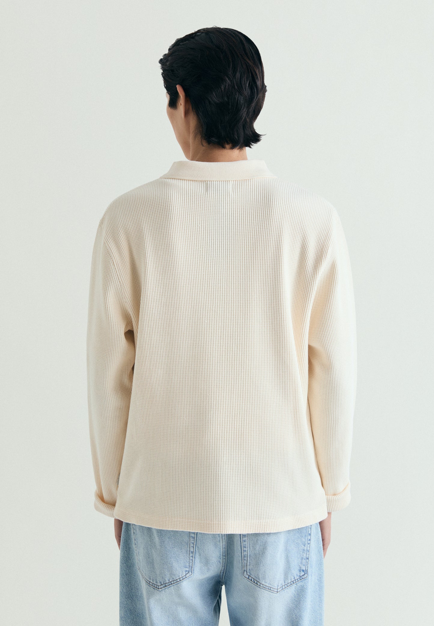 SUDADERA ESTILO POLO WAFFLE