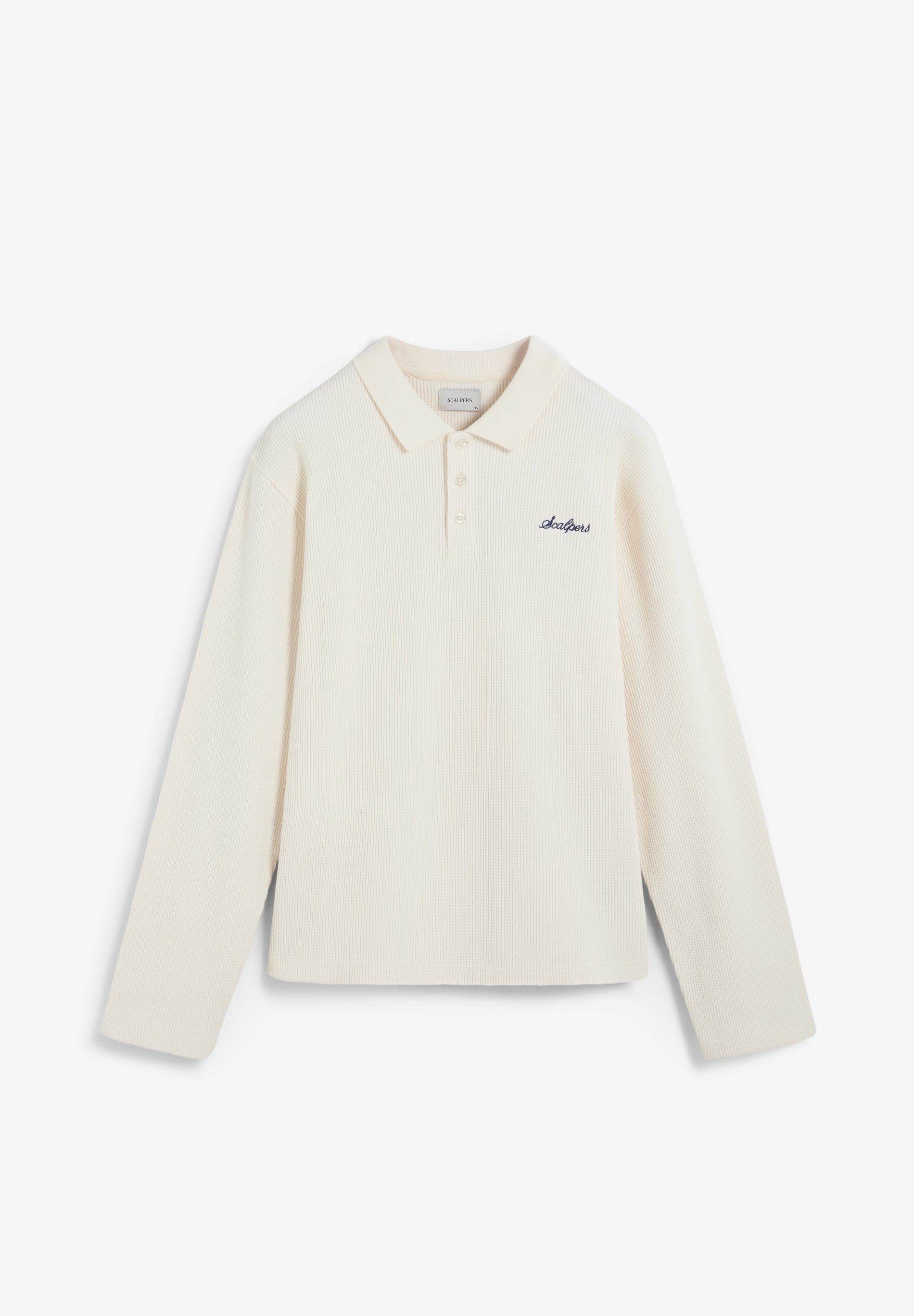 SUDADERA ESTILO POLO WAFFLE