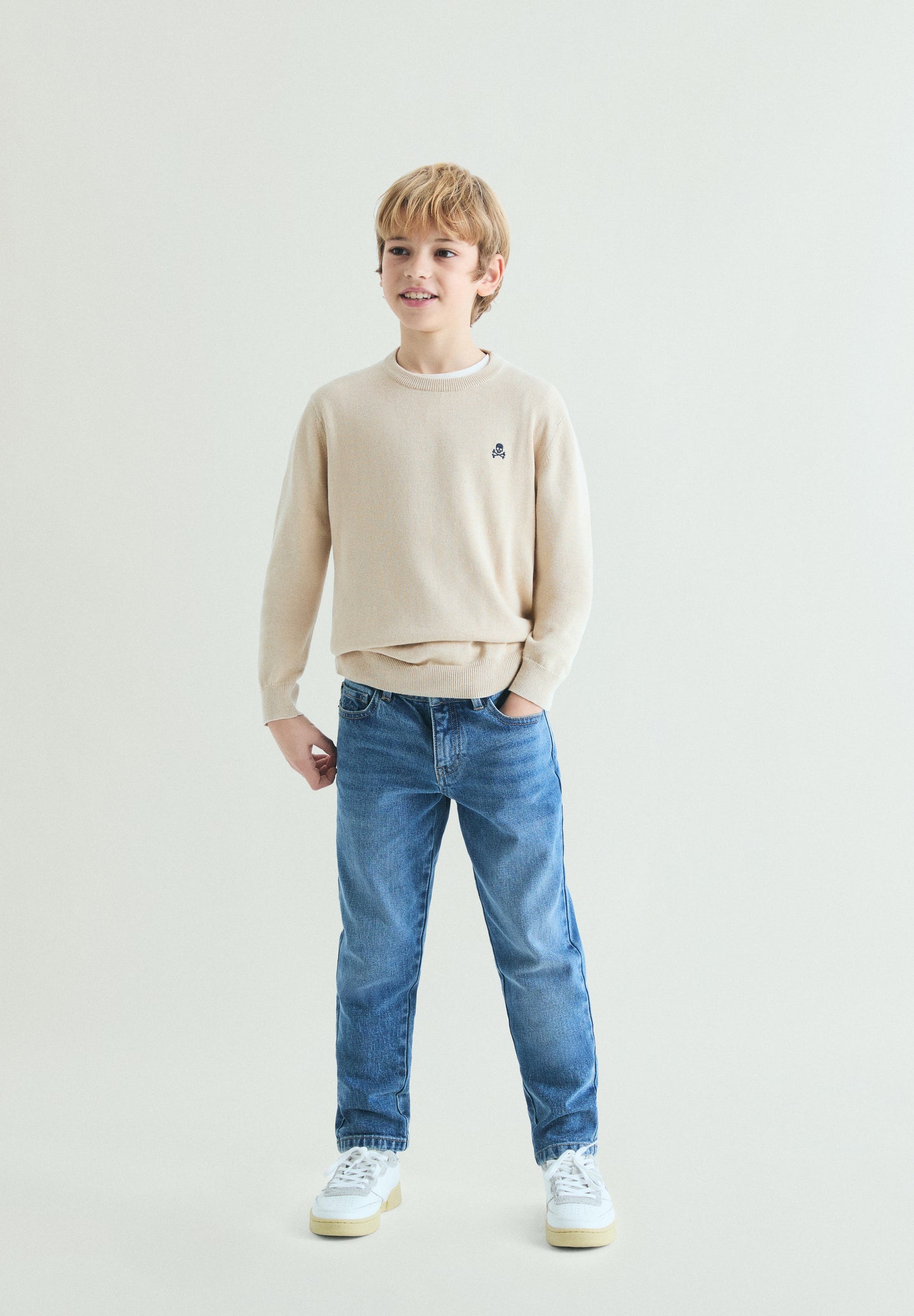 JERSEY DE ALGODÓN CUELLO REDONDO