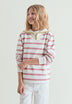 SUDADERA CUELLO ALTO RAYAS