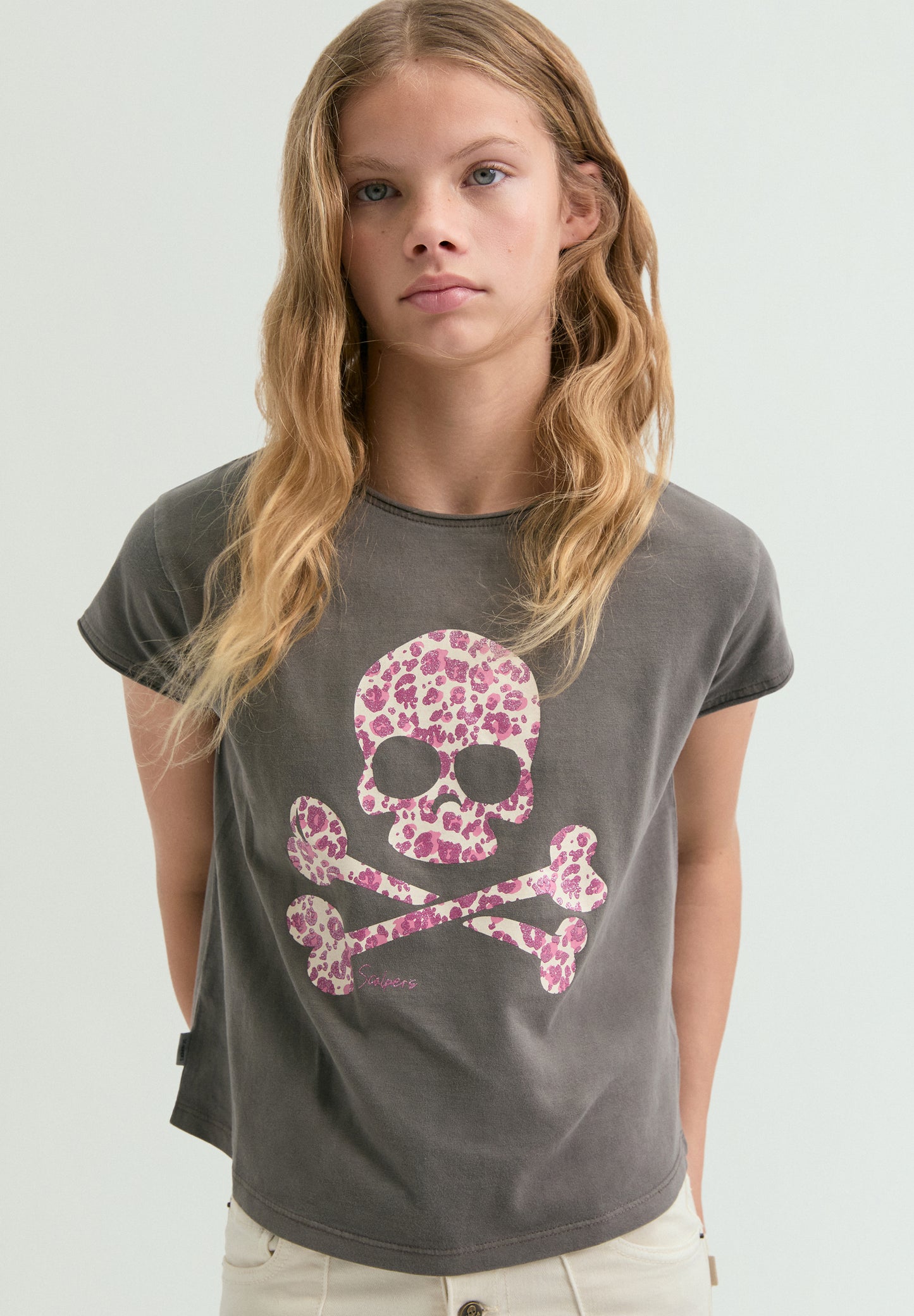 CAMISETA CALAVERA ANIMAL PRINT