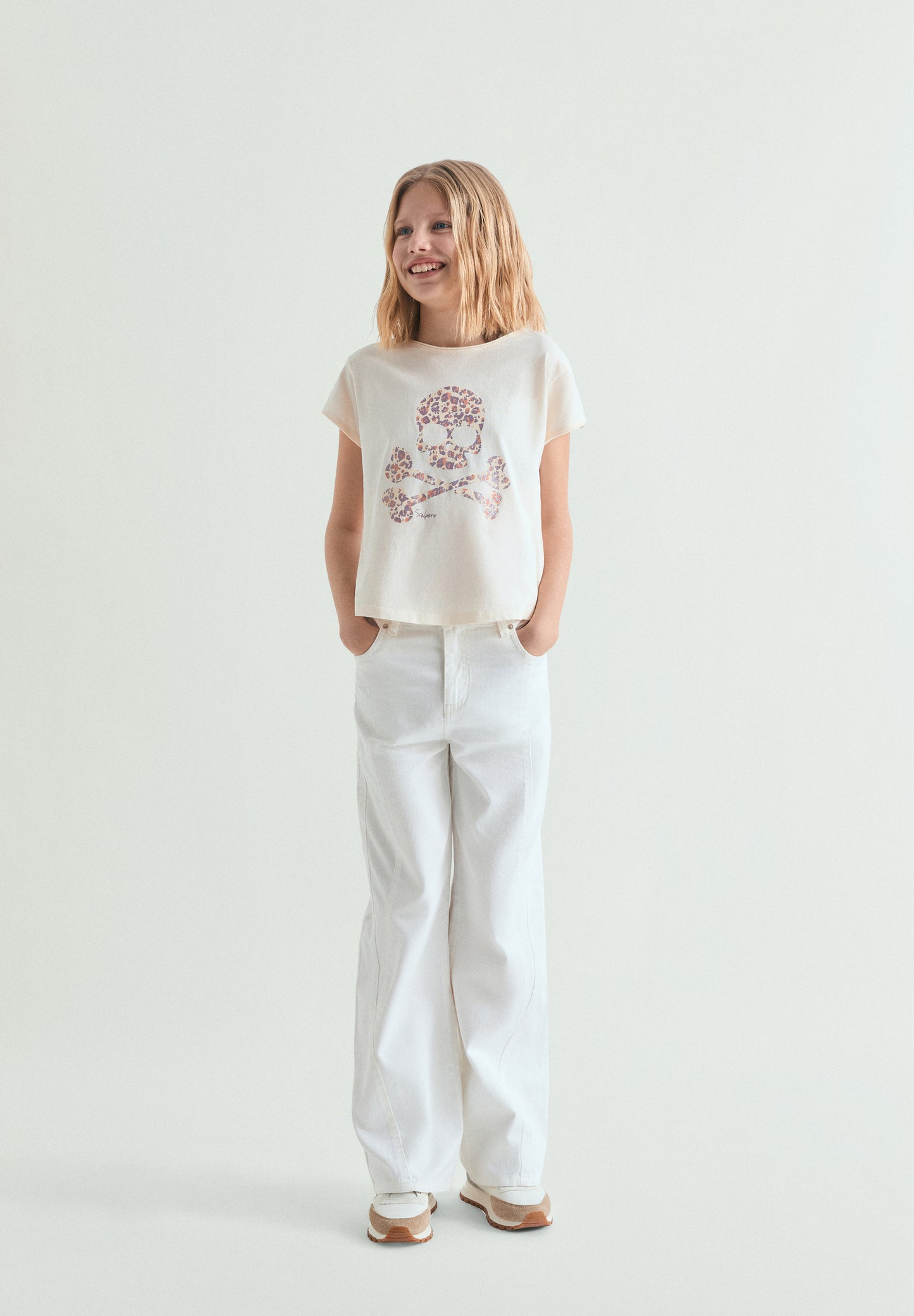 CAMISETA CALAVERA ANIMAL PRINT