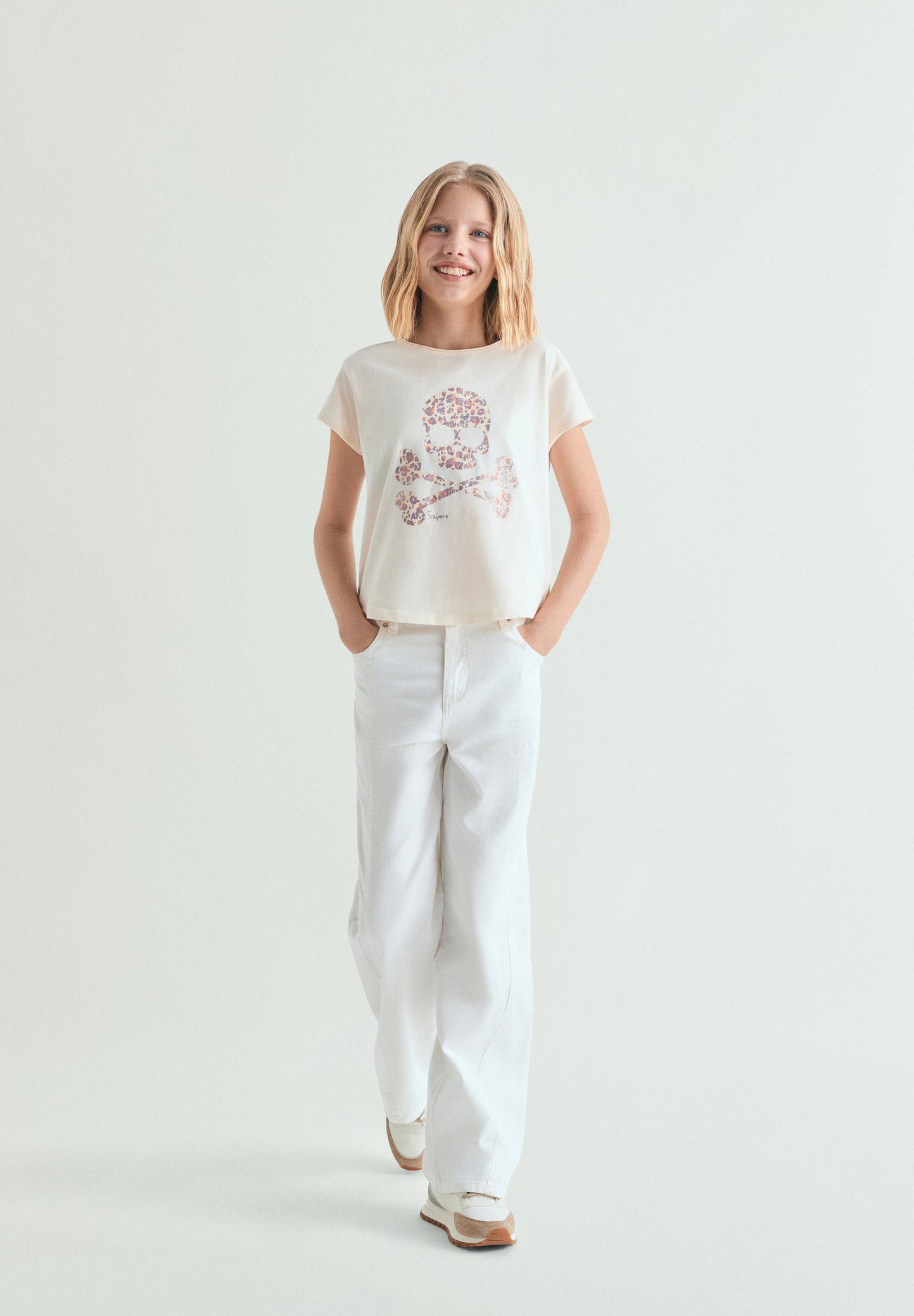 CAMISETA CALAVERA ANIMAL PRINT