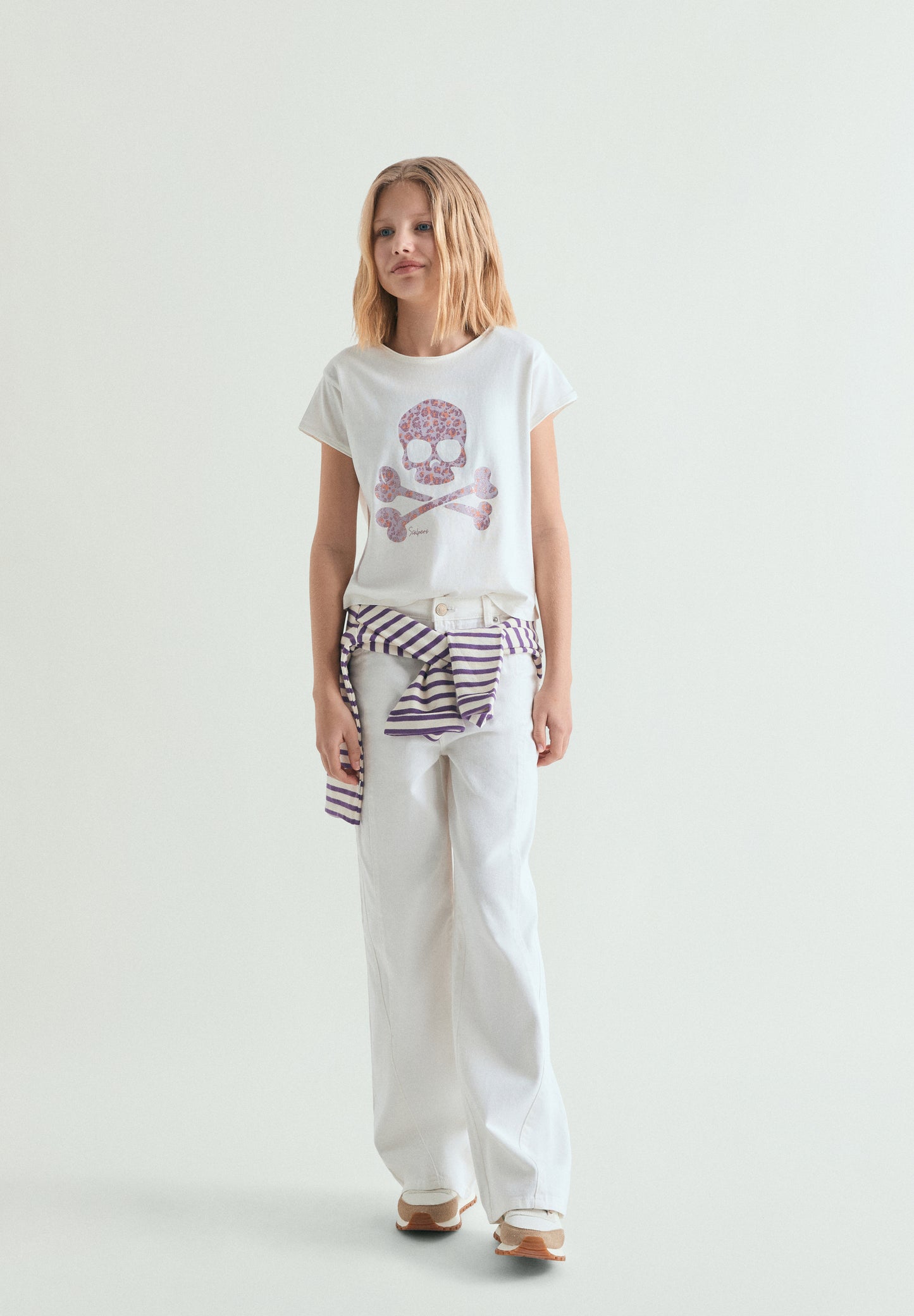 CAMISETA CALAVERA ANIMAL PRINT