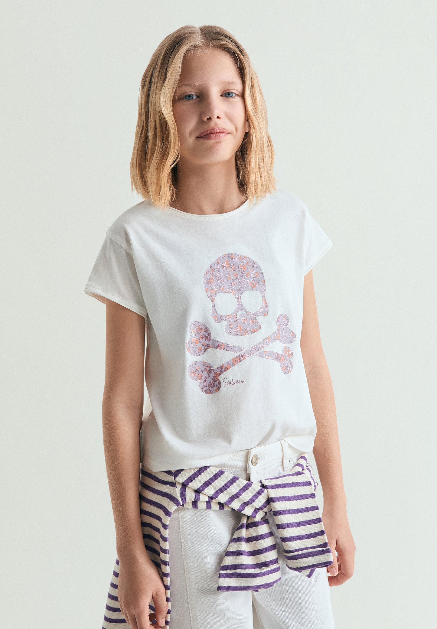 CAMISETA CALAVERA ANIMAL PRINT