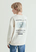 SUDADERA SIN CAPUCHA ESTAMPADA