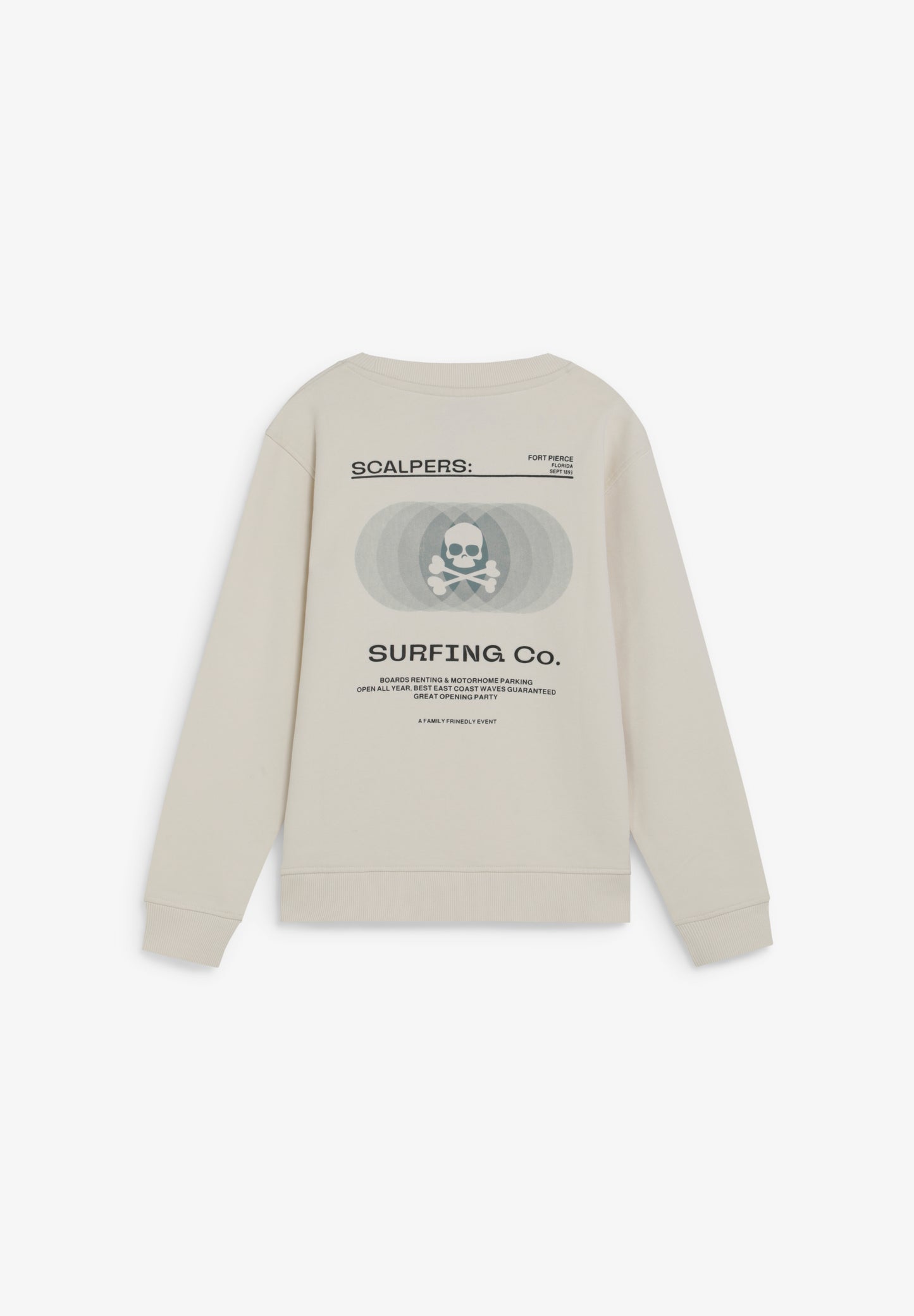 SUDADERA SIN CAPUCHA ESTAMPADA