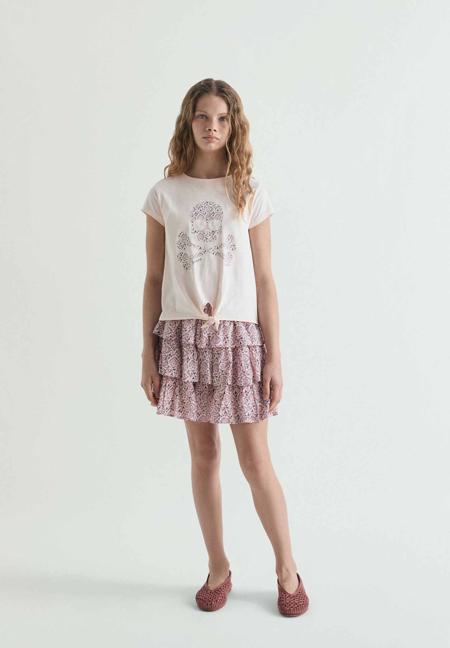 CAMISETA CALAVERA NUDO